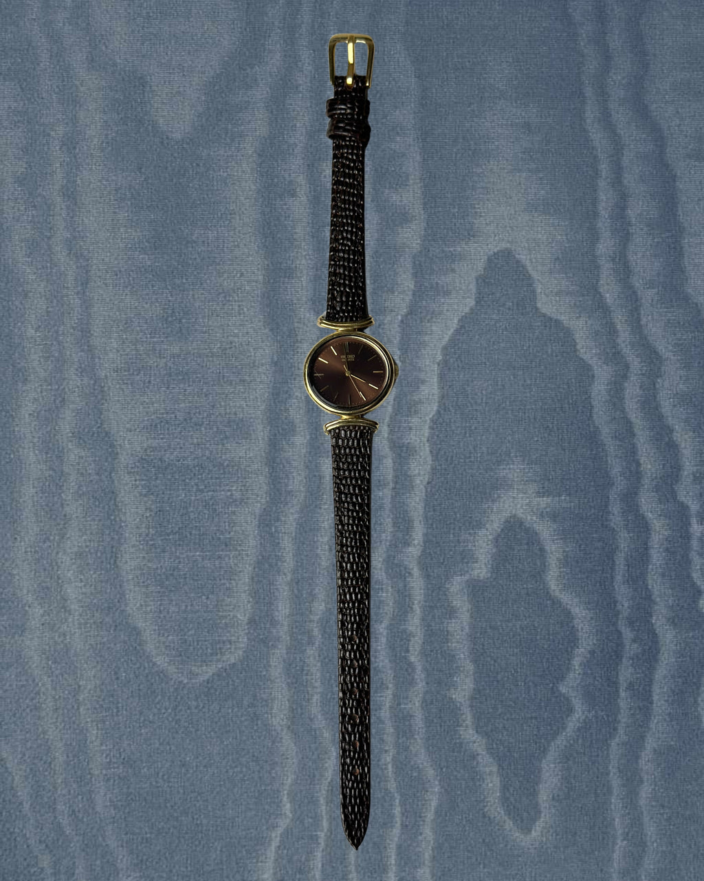 1980s Seiko brown sunburst quartz watch