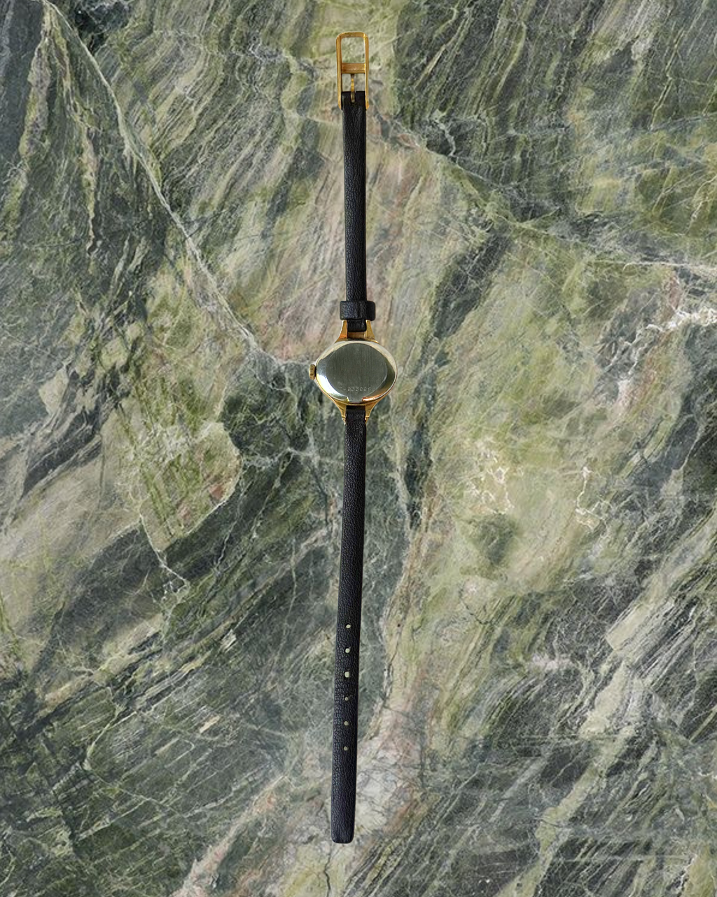 1970s Dior x Bulova gold-tone brown mechanical watch