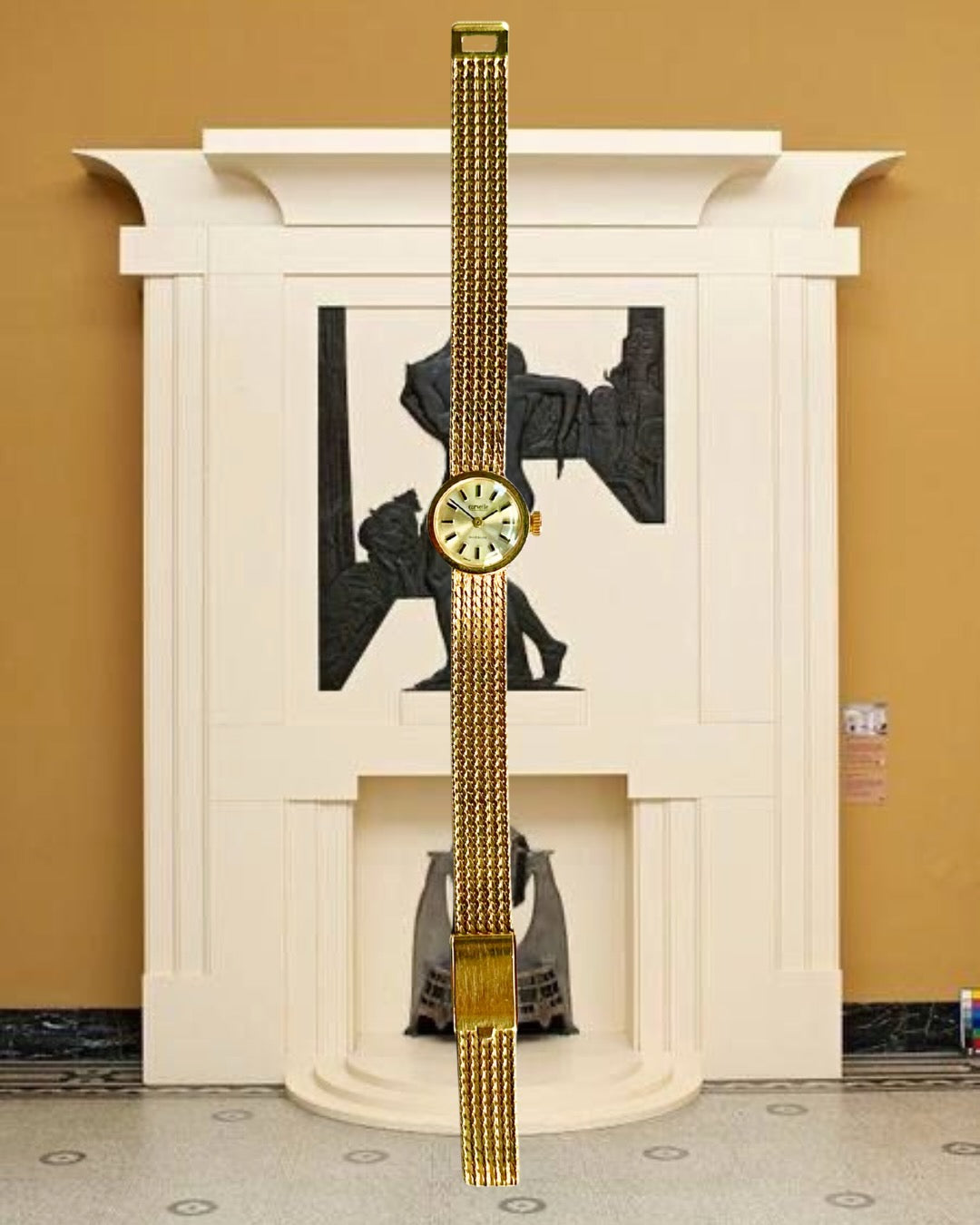 1970s Corvette Gold-Plated Mechanical Watch