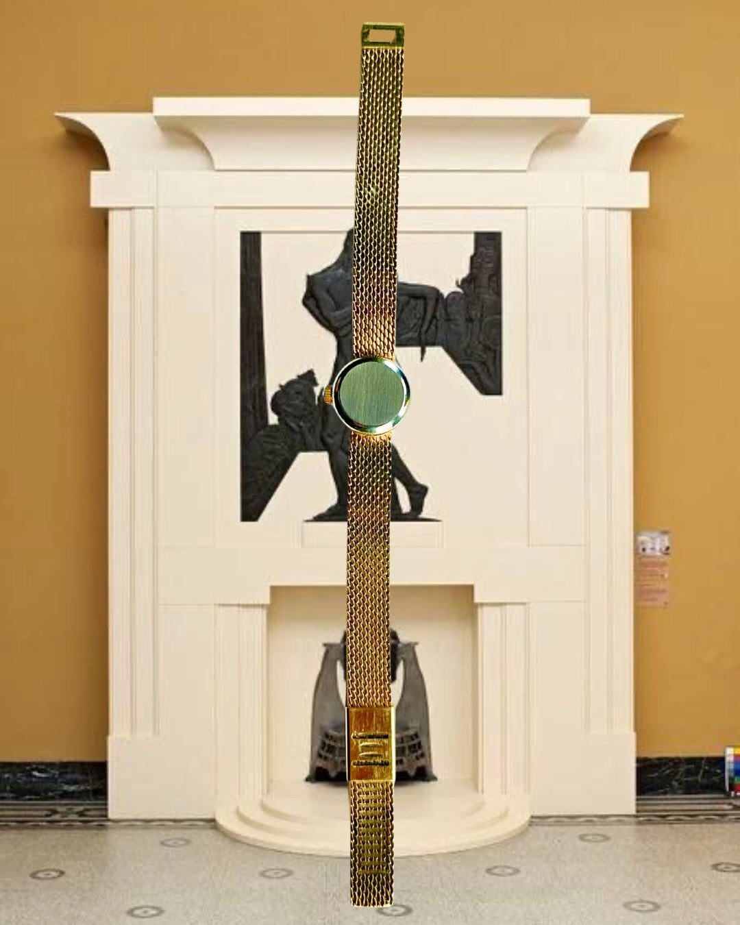 1970s Corvette Gold-Plated Mechanical Watch