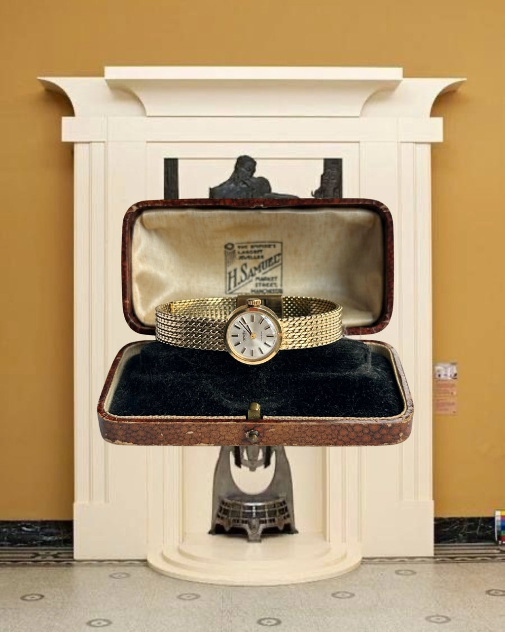 1970s Corvette Gold-Plated Mechanical Watch