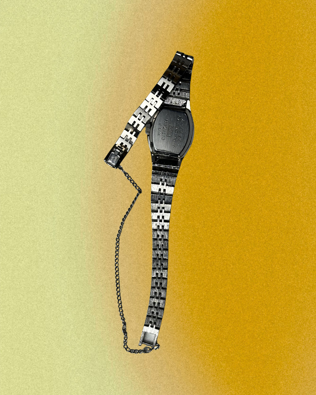 1970s Citizen blue silver tone mechanical watch
