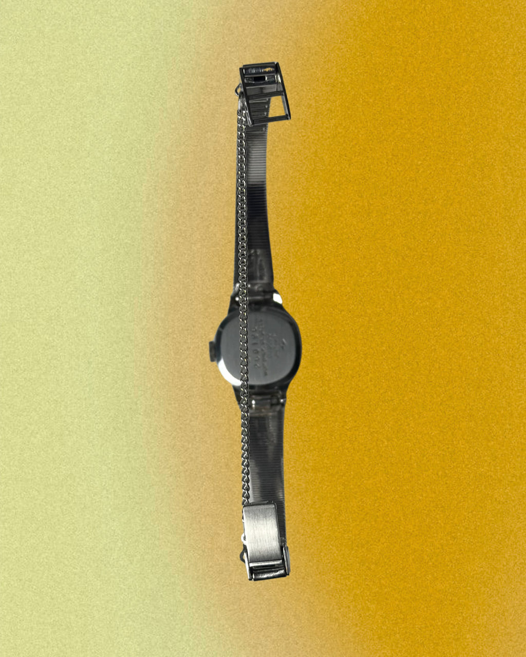 1970s Seiko blue round silver tone mechanical watch