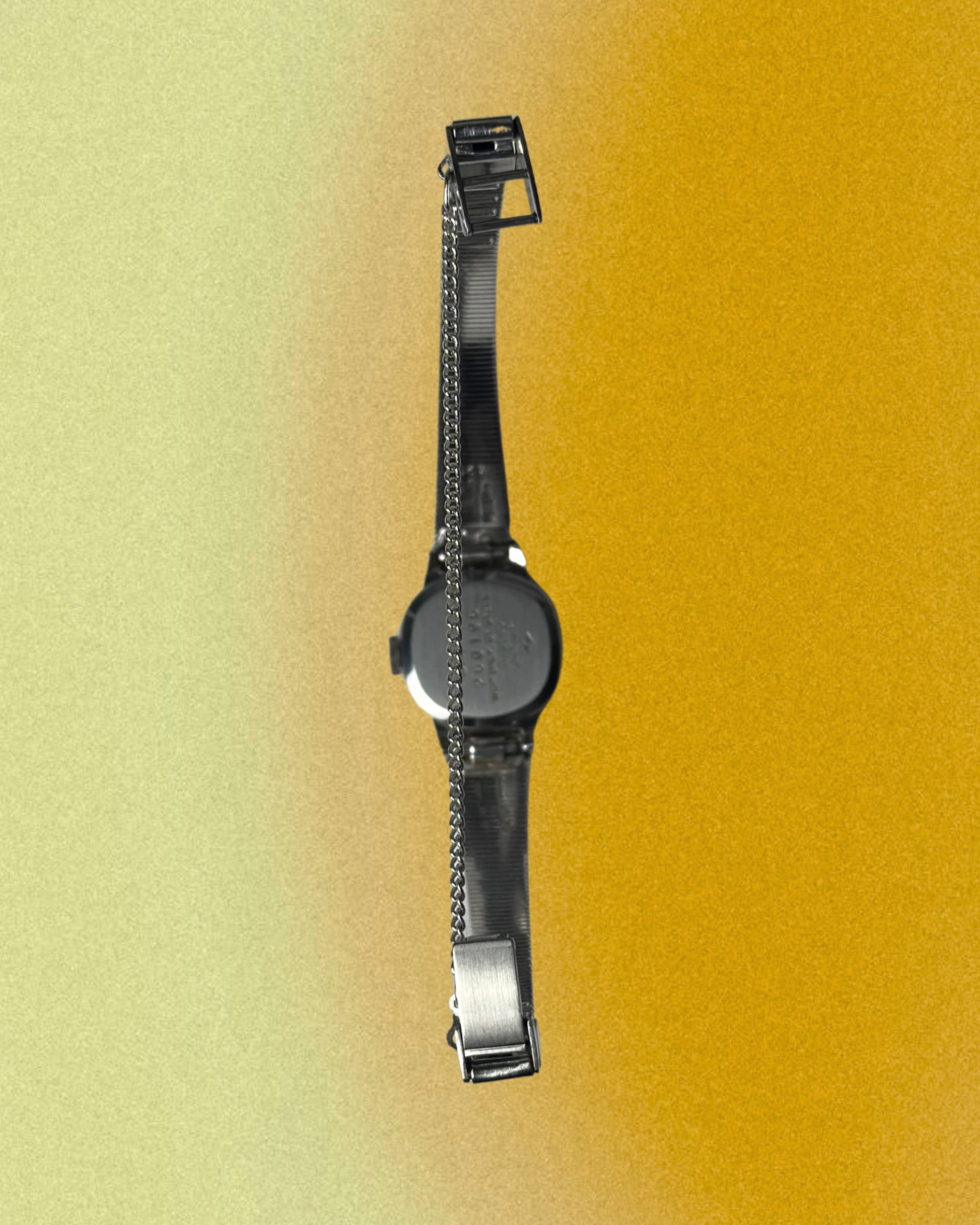 1970s Seiko blue round silver tone mechanical watch