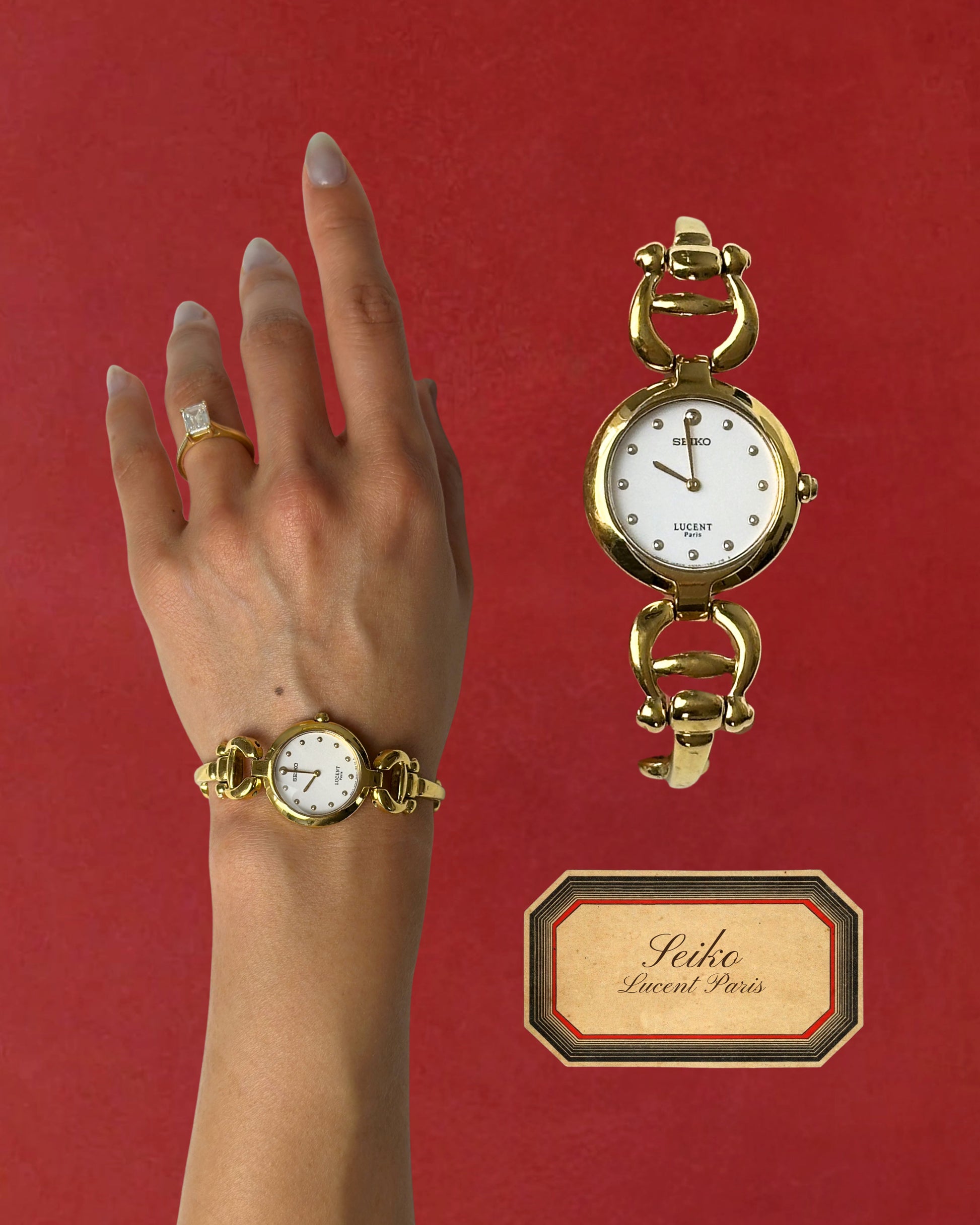 1980s Seiko Lucent bangle quartz watch