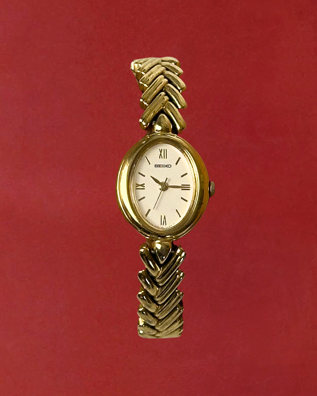 1980s Seiko chevron quartz watch