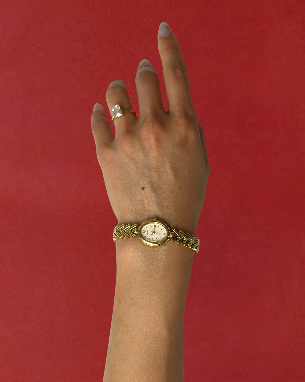1980s Seiko chevron quartz watch