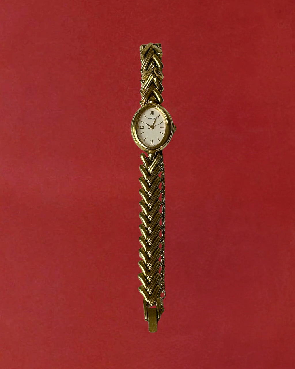 1980s Seiko chevron quartz watch