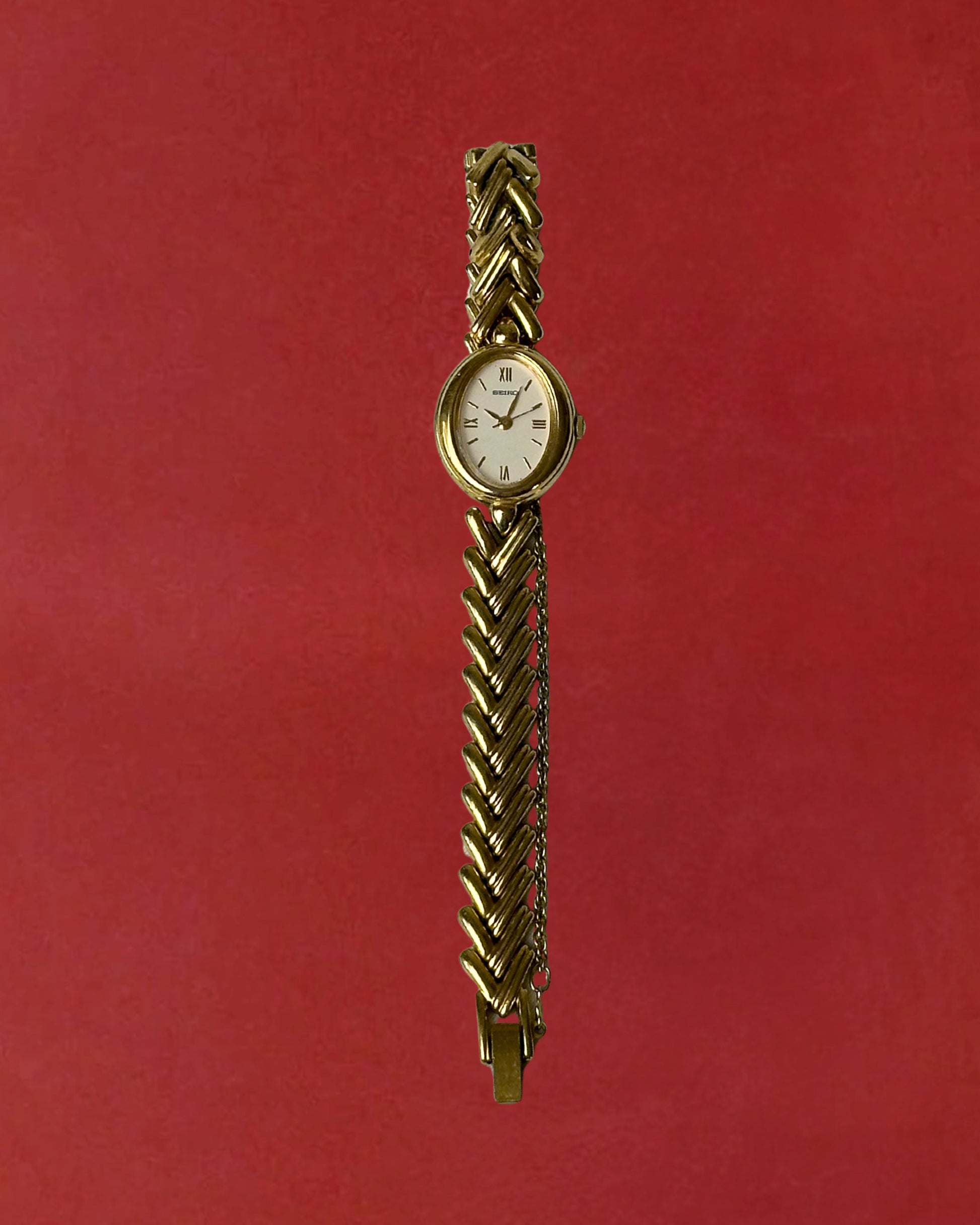 1980s Seiko chevron quartz watch