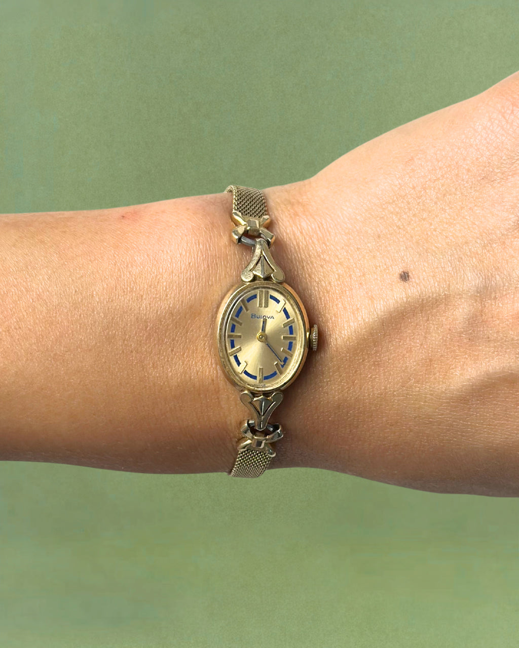 1960s Bulova 10k gold-plated mechanical watch
