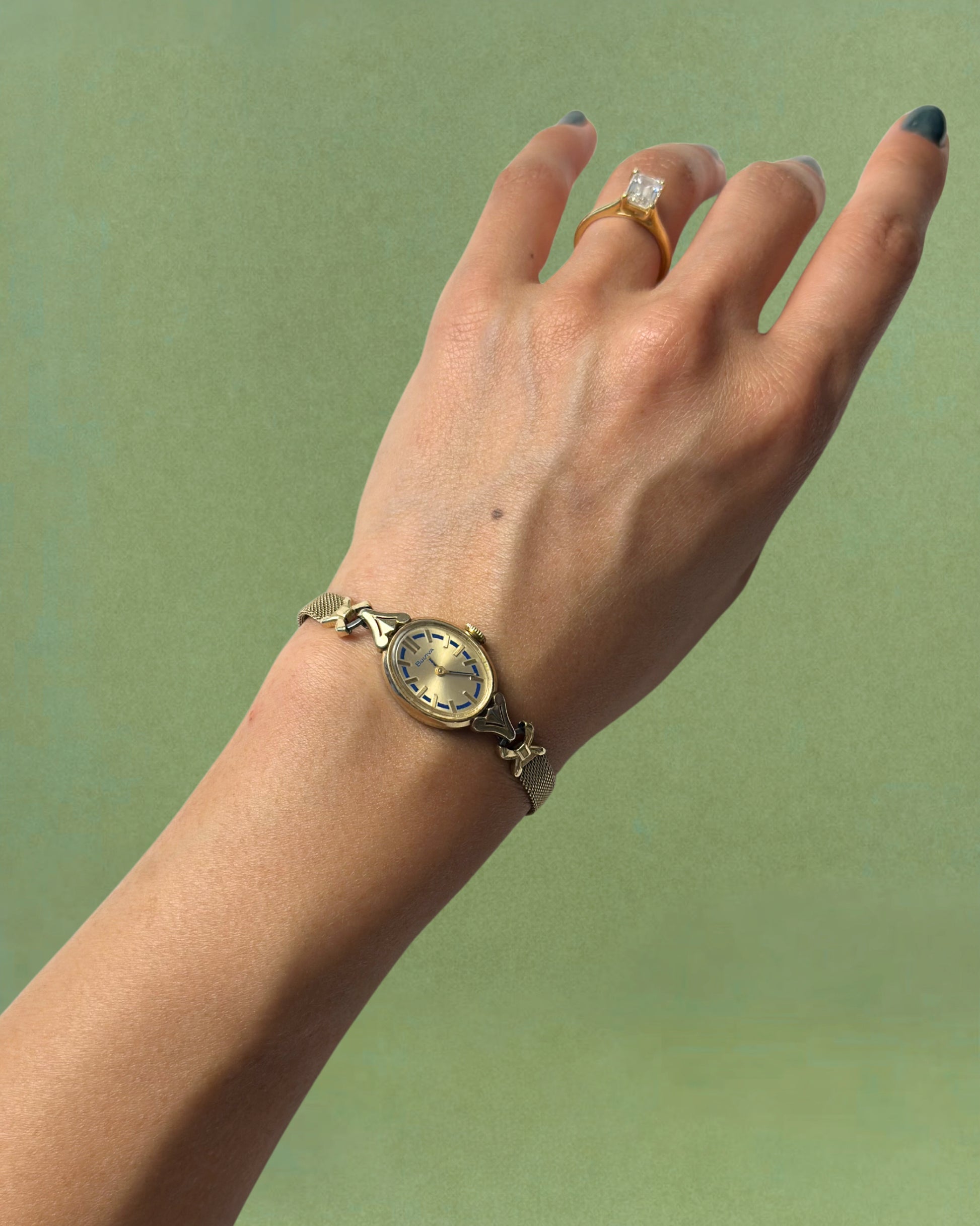 1960s Bulova 10k gold-plated mechanical watch