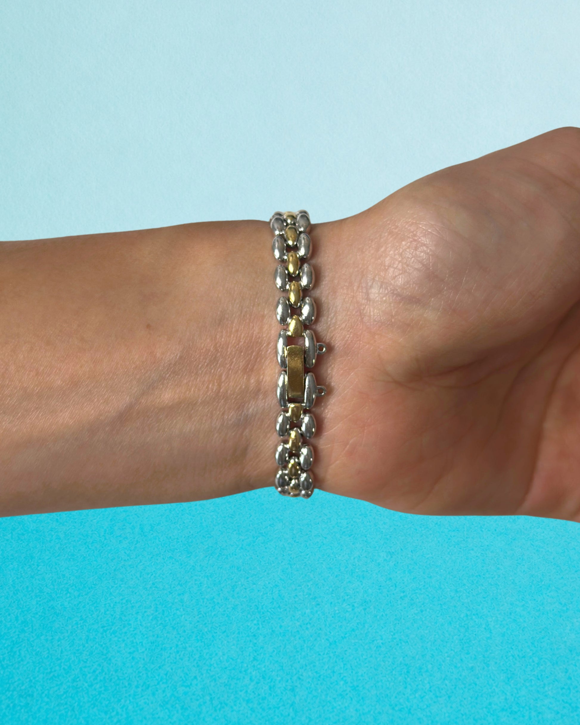 1980s rare Seiko sapphire two-tone quartz watch