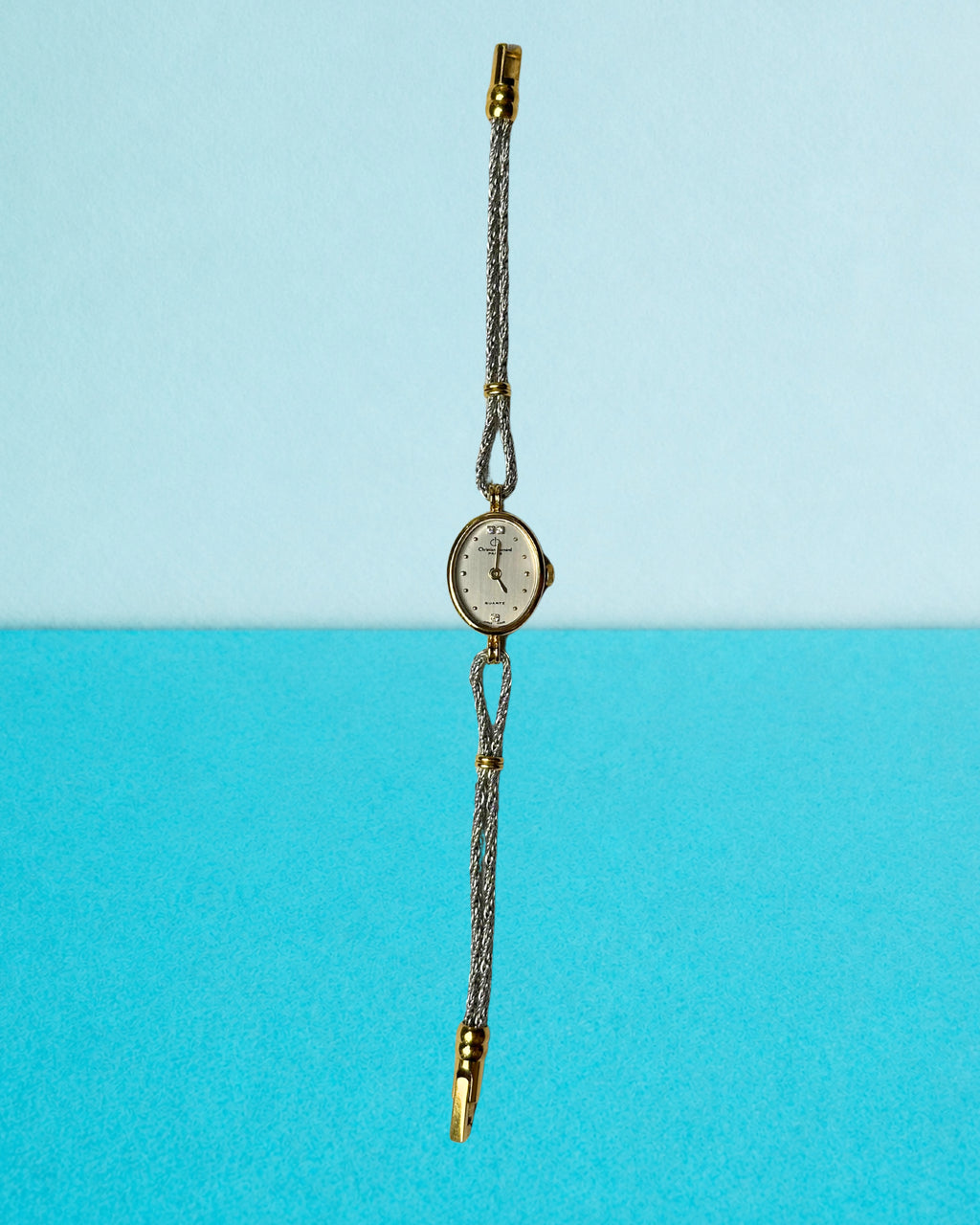 1980s rare Christian Bernard diamond two-tone quartz watch