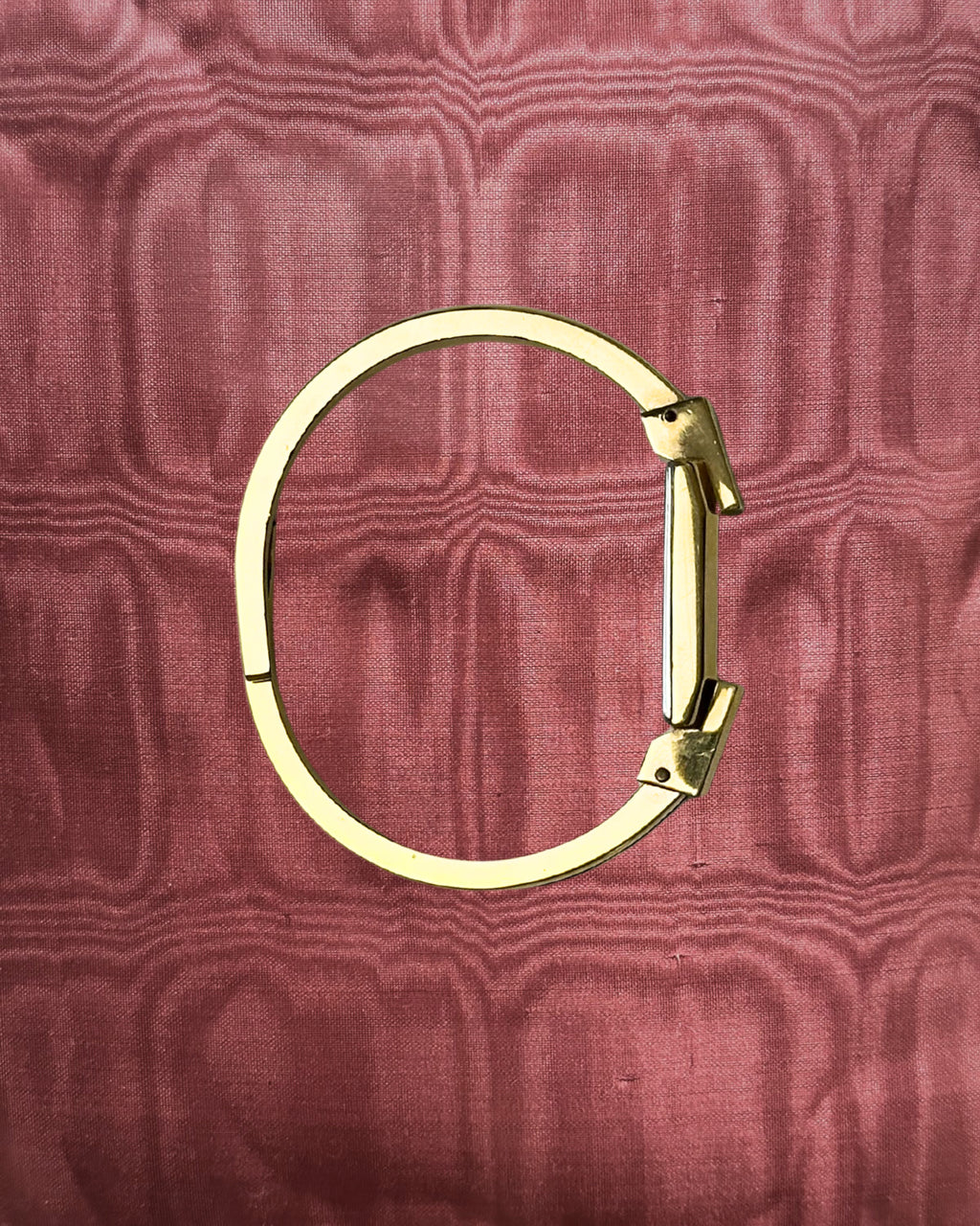 1970s Chandler black enamel quartz bangle watch