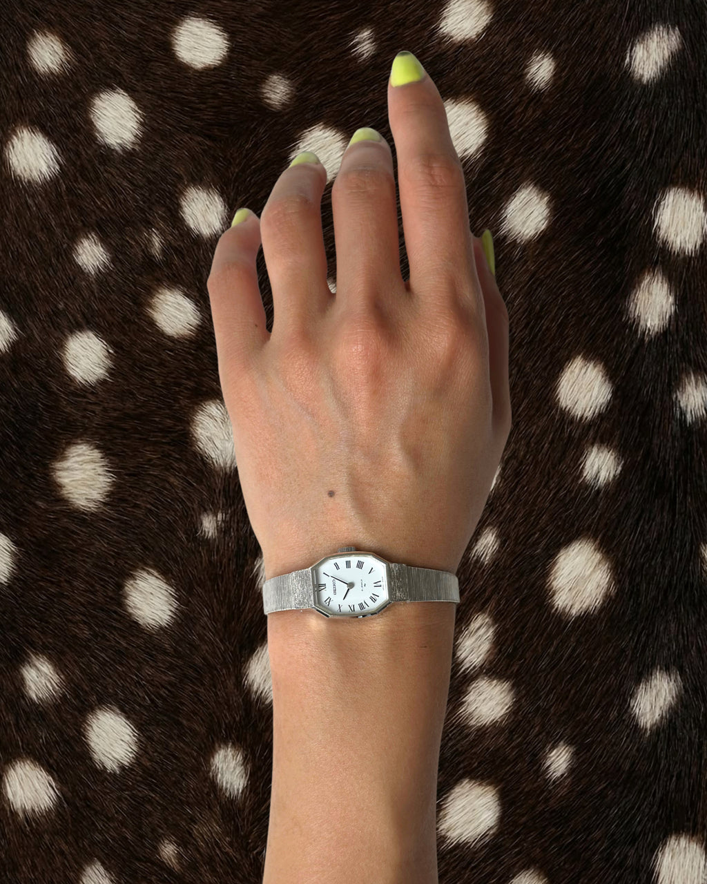 1970s Seiko octagon silver-tone mechanical watch