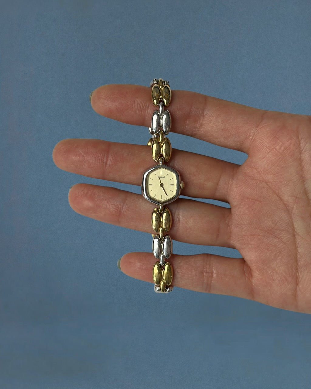 1980s Seiko two-tone quartz watch