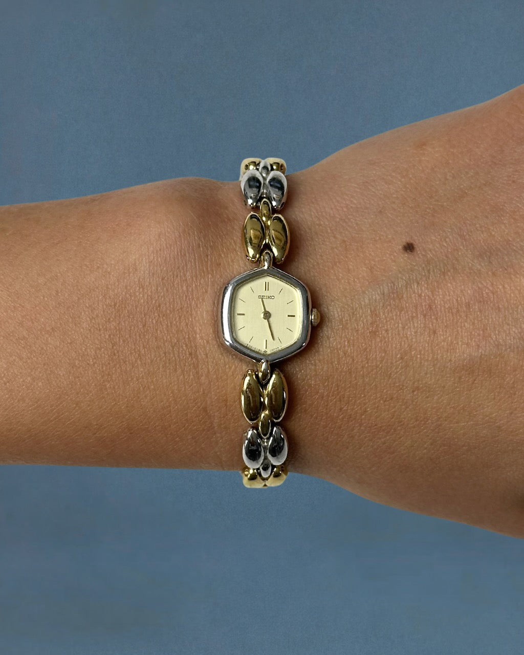 1980s Seiko two-tone quartz watch