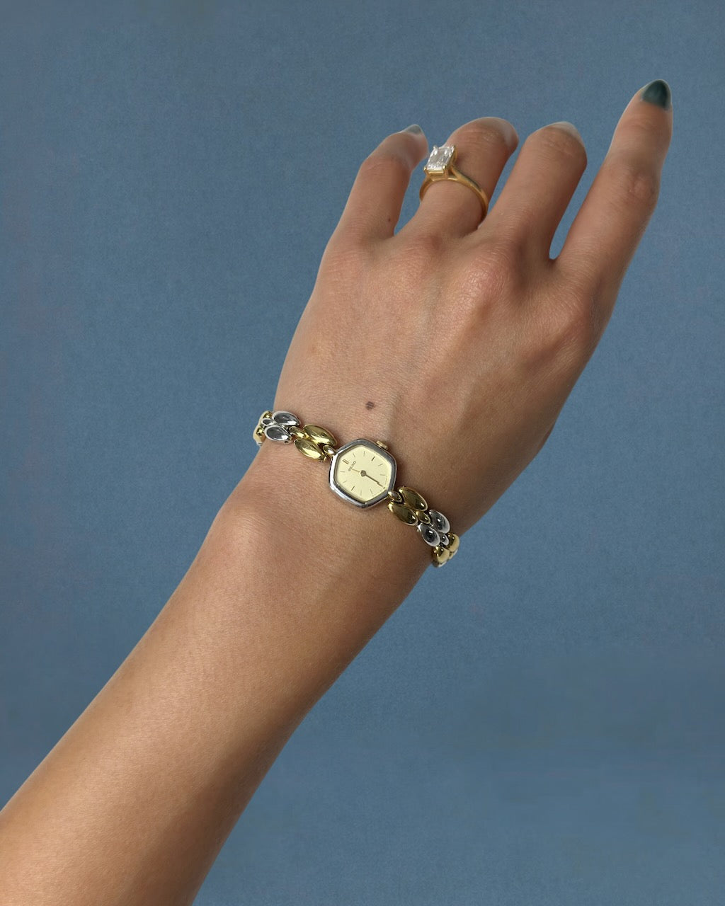 1980s Seiko two-tone quartz watch