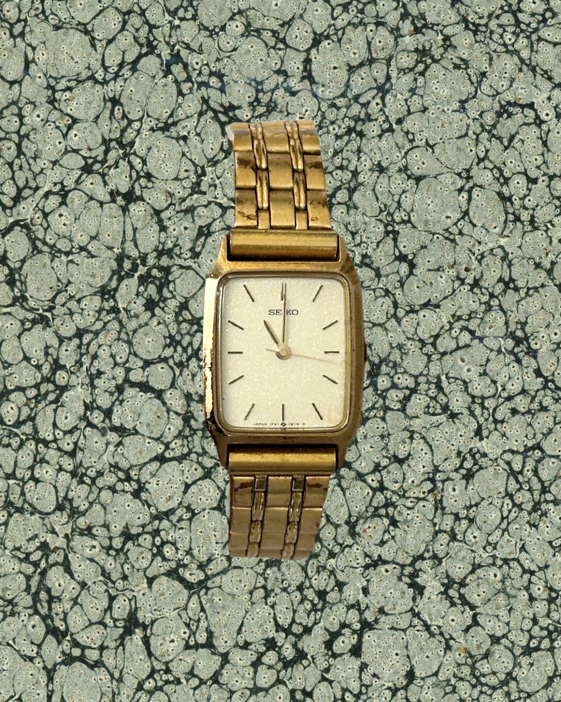 1980s Seiko rectangle quartz watch