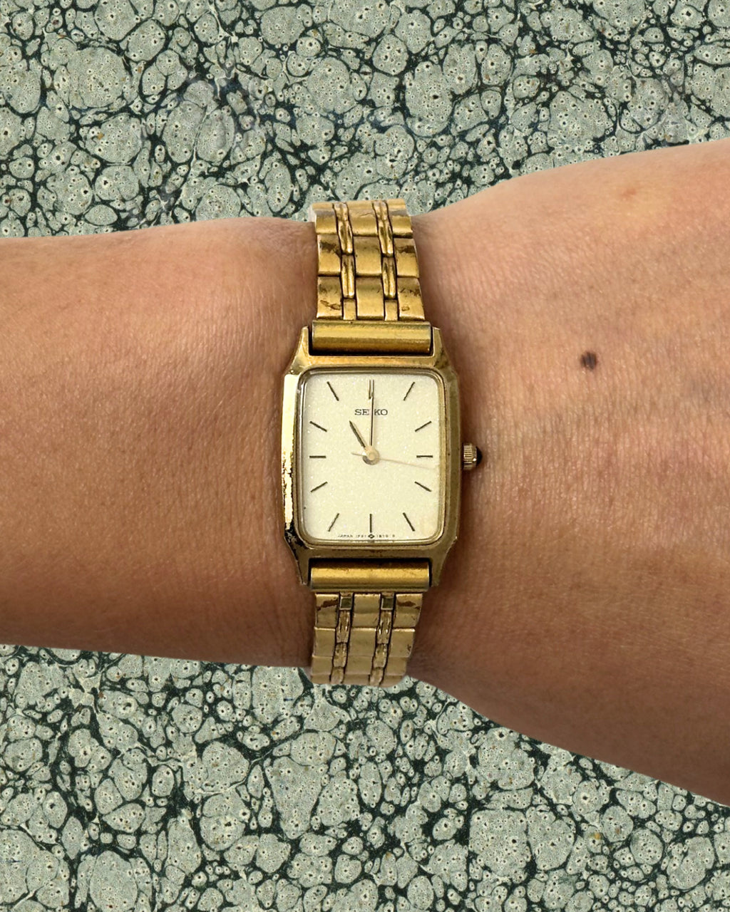 1980s Seiko rectangle quartz watch