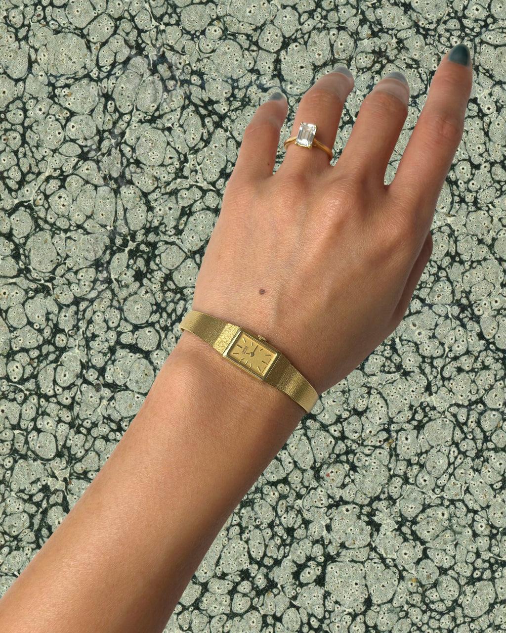 1980s Seiko slim gold tone quartz watch