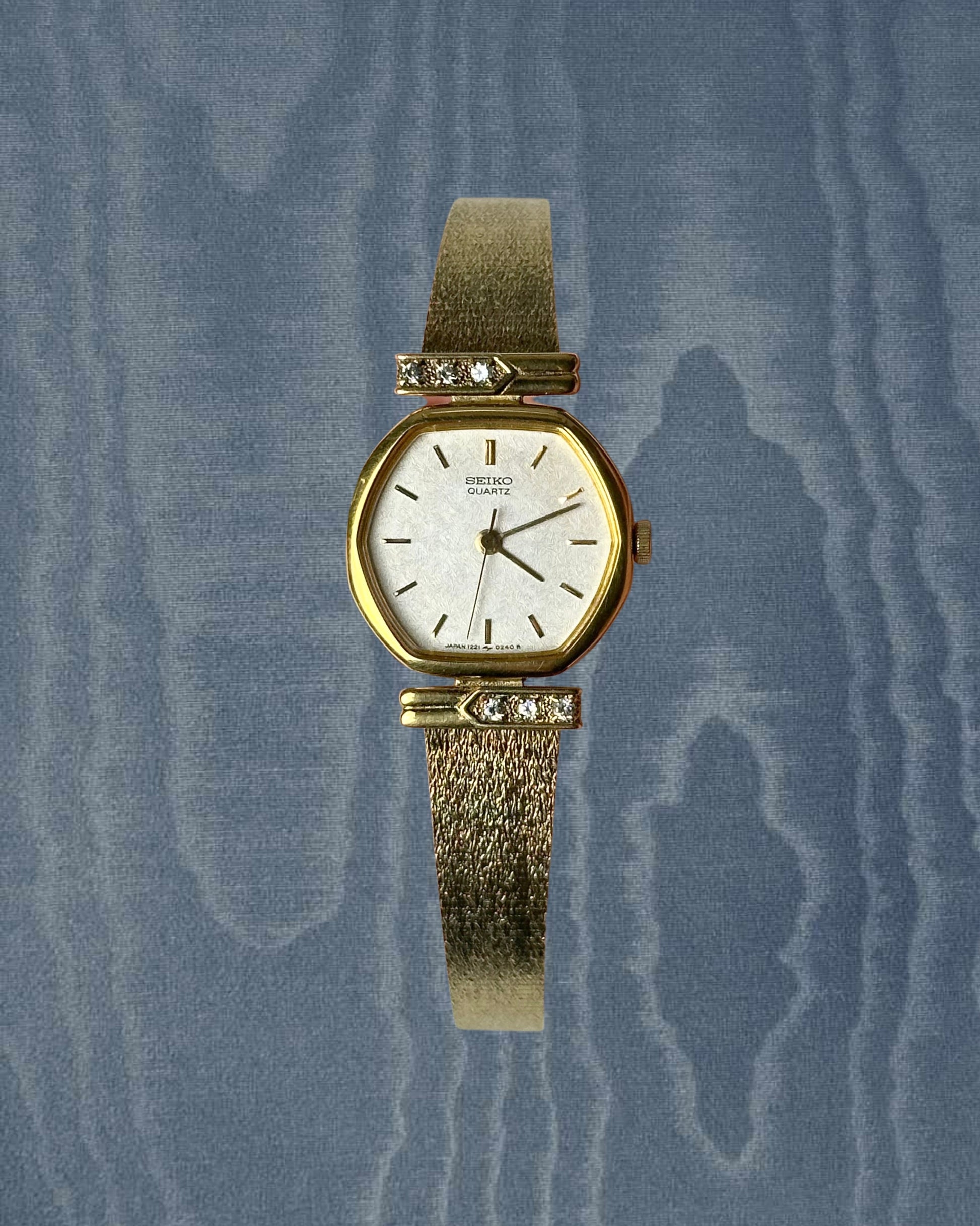 1980s Seiko diamanté accent quartz watch