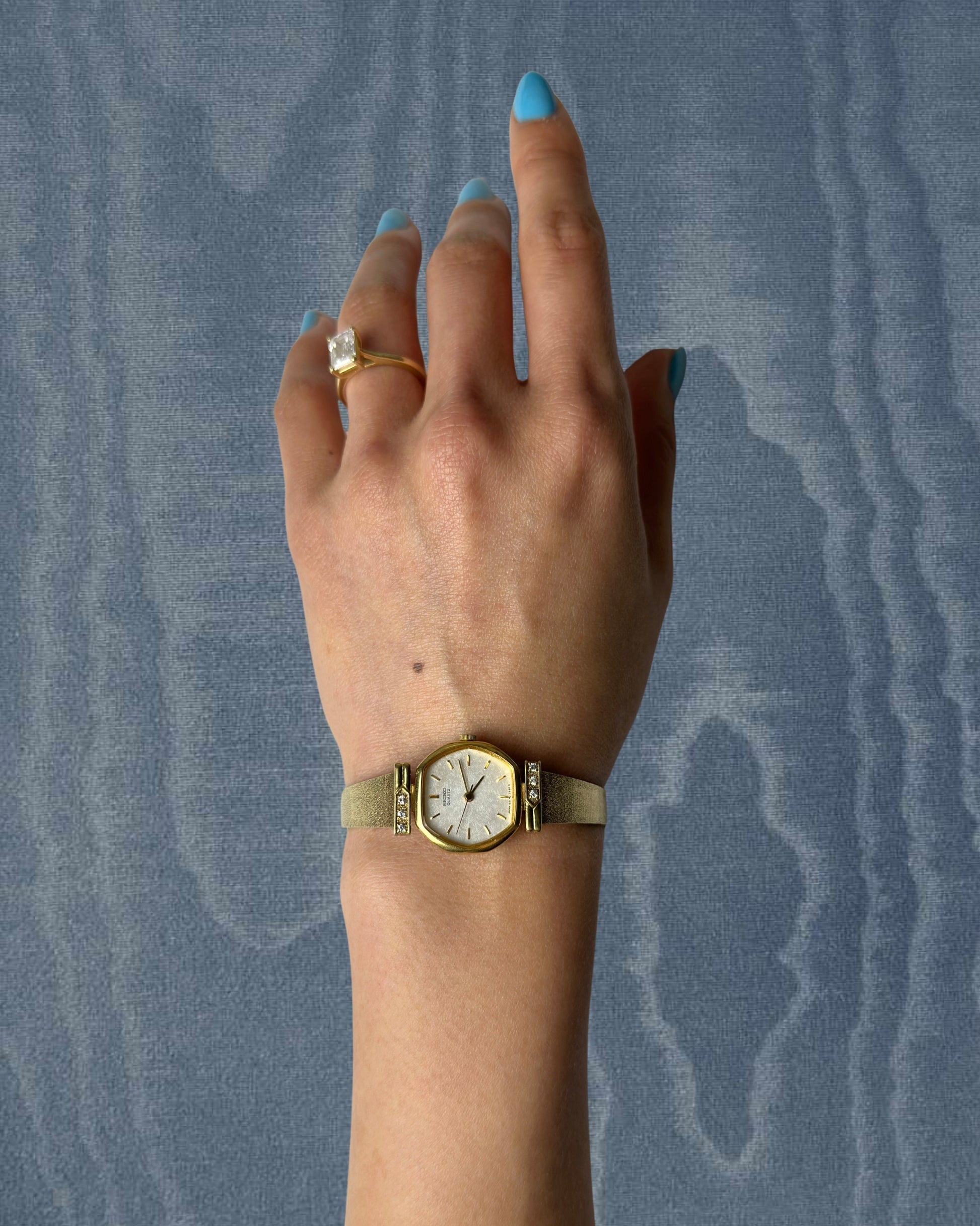 1980s Seiko diamanté accent quartz watch