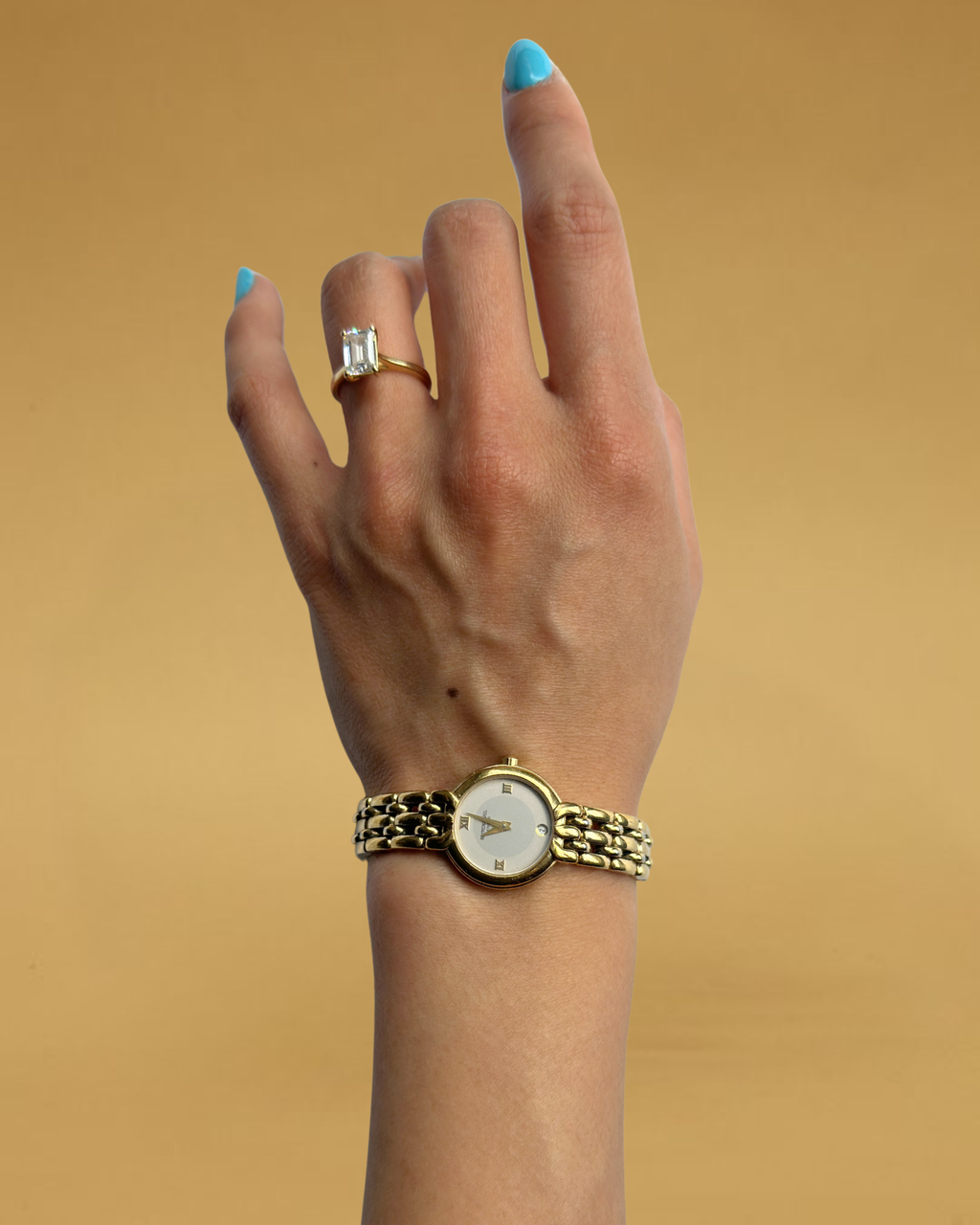 1980s Raymond Weil gold-plated round quartz watch