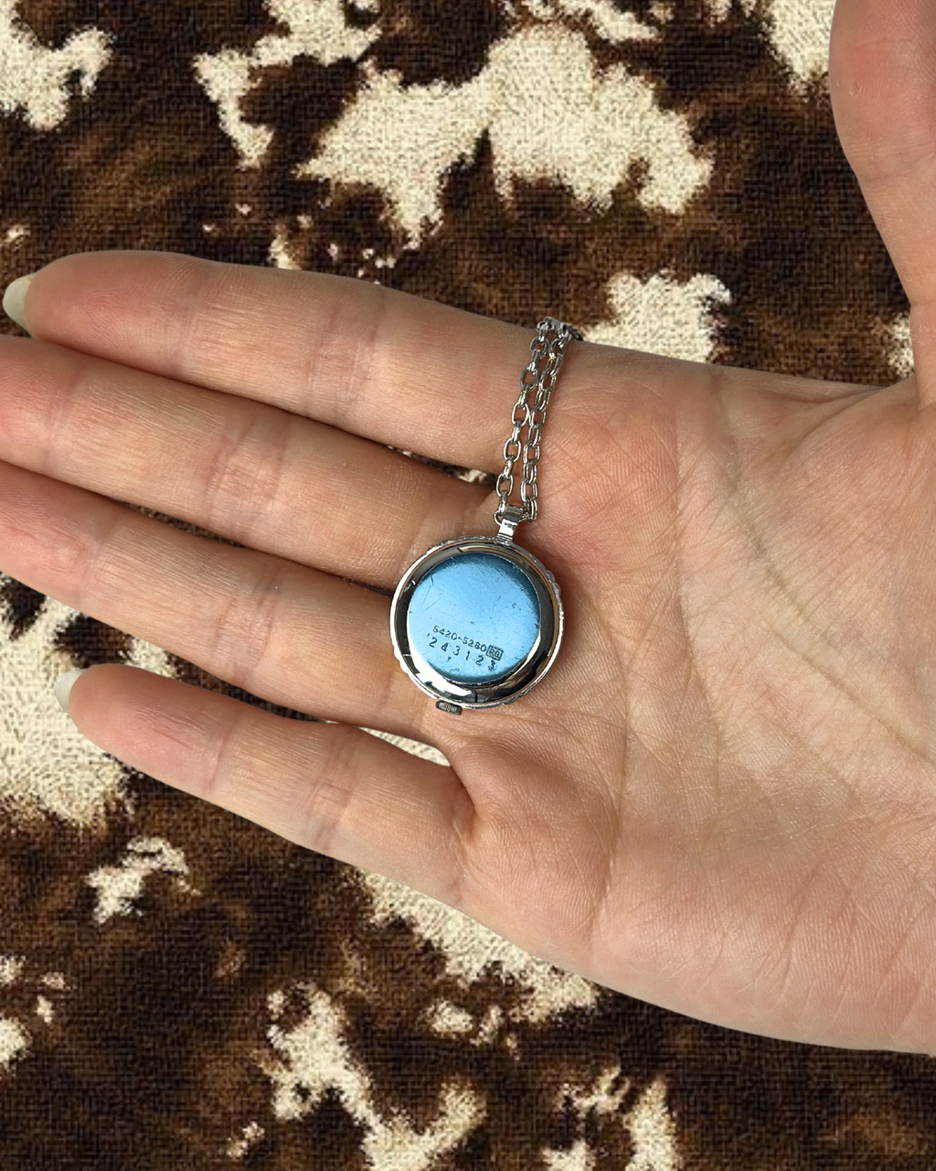 1980s Seiko two-tone quartz watch necklace