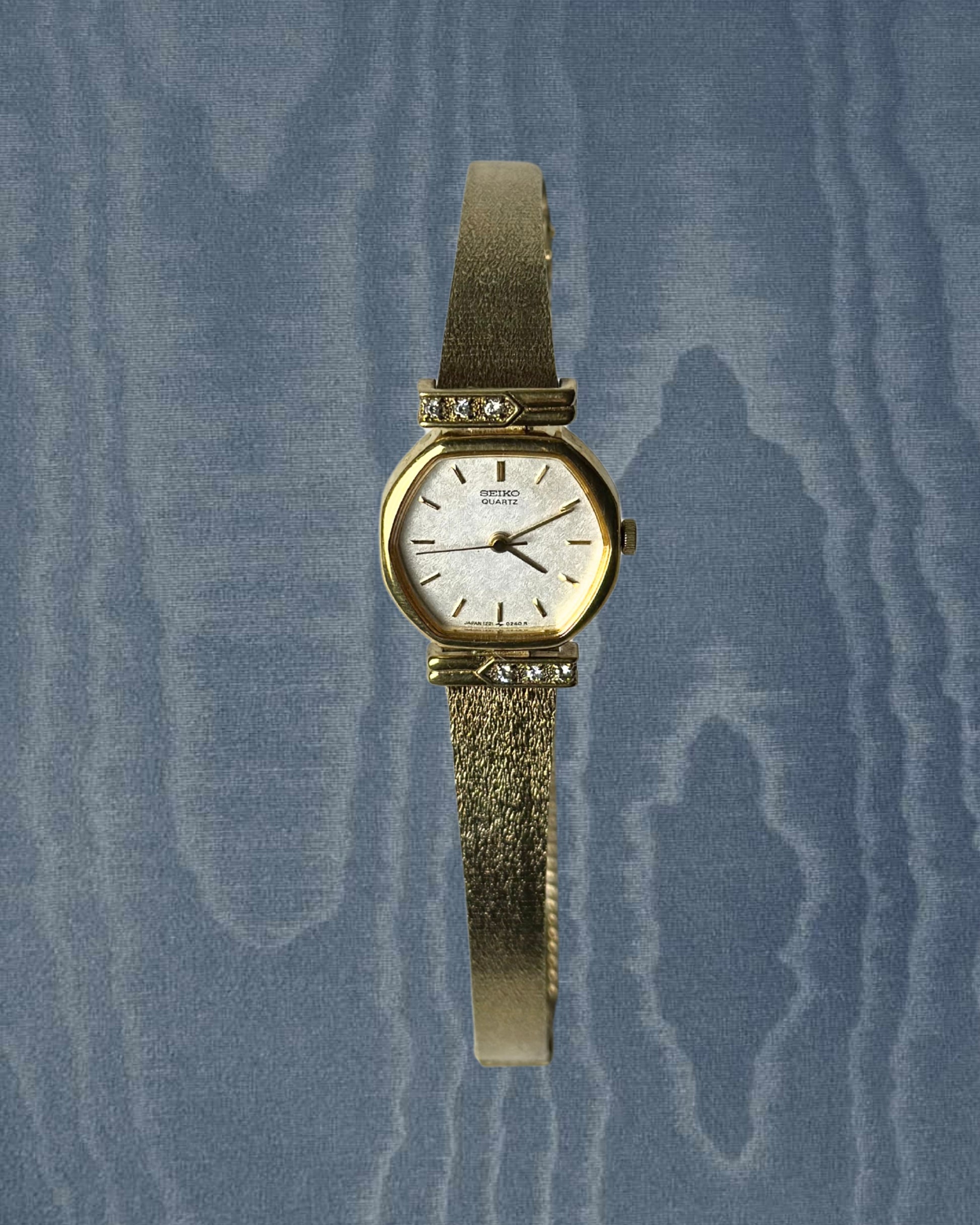 1980s Seiko diamanté accent quartz watch