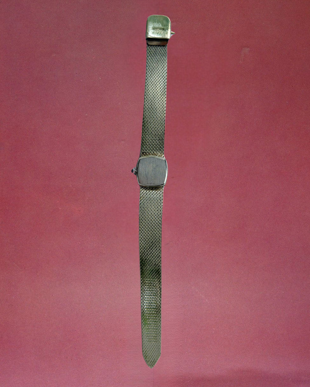 1970s Rotary silver-plated mesh mechanical watch