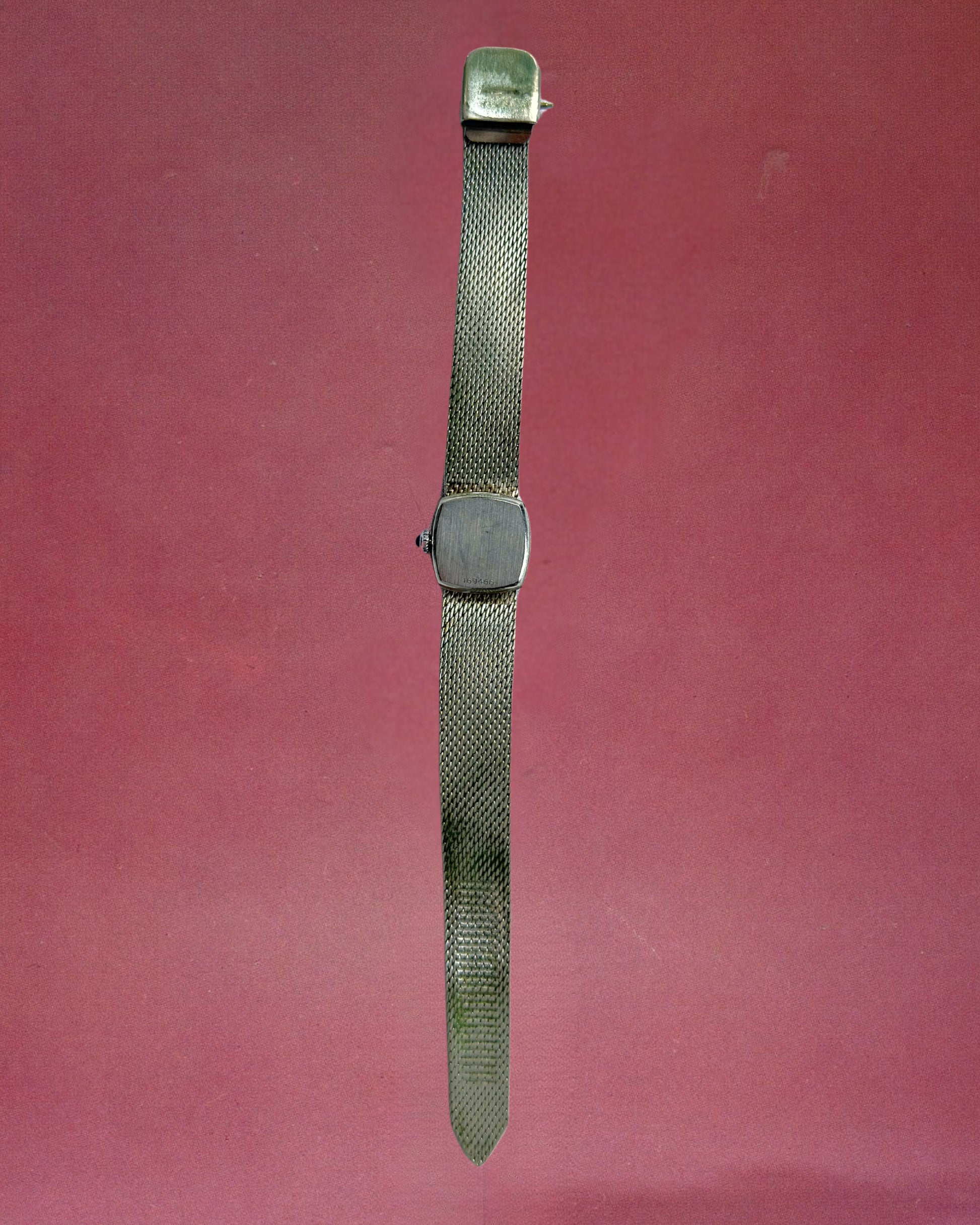 1970s Rotary silver-plated mesh mechanical watch