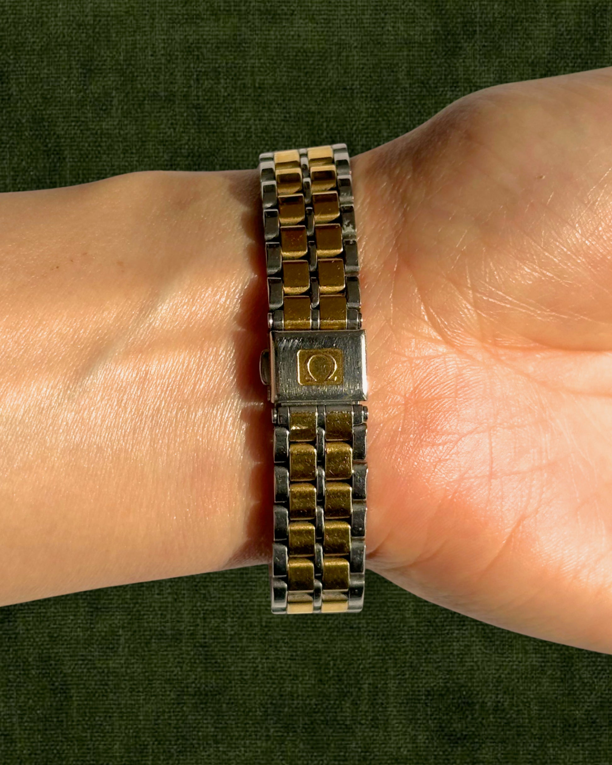 1980s Omega De Ville two-tone quartz watch