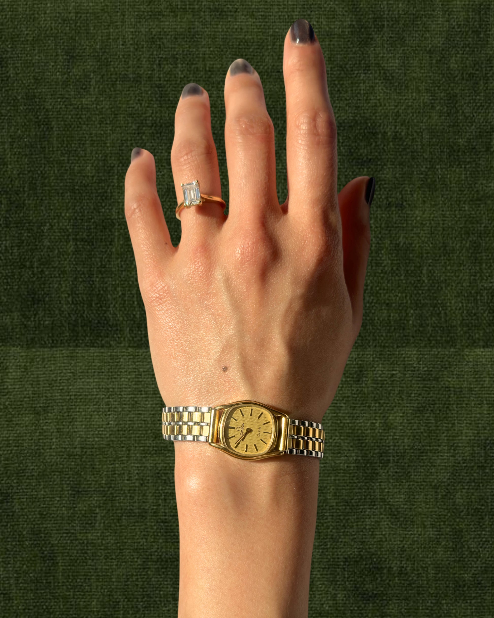 1980s Omega De Ville two-tone quartz watch