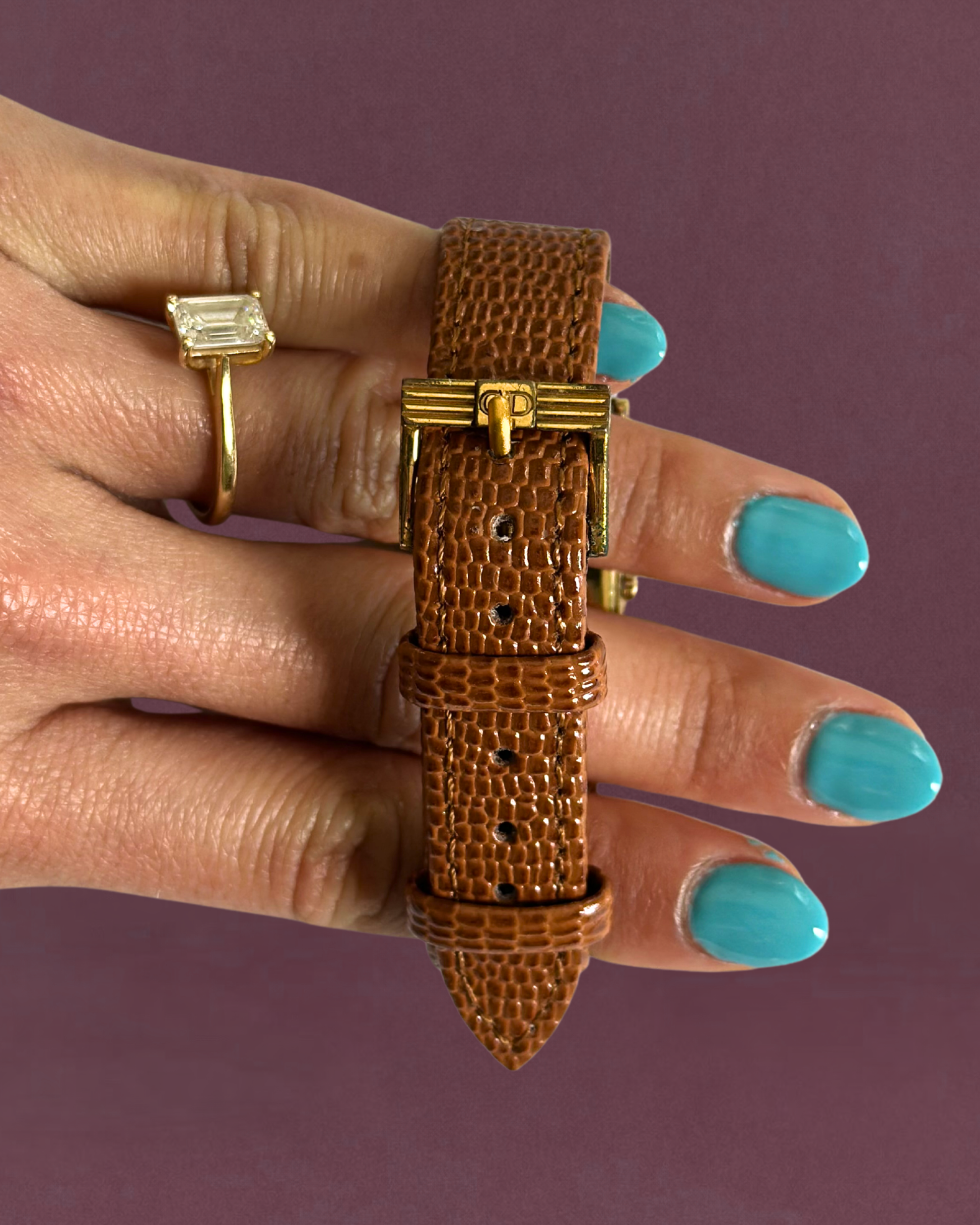 1980s Christian Dior Two-Tone Rectangle Quartz Watch