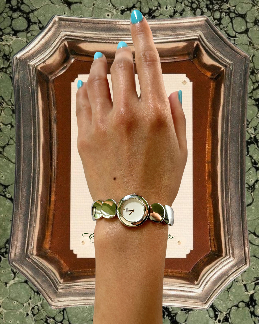 1980s Seiko mirror disc quartz watch