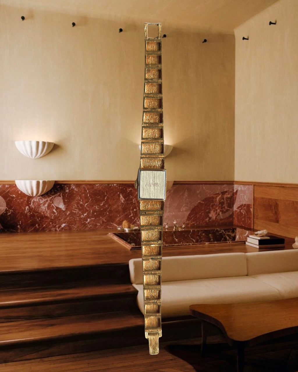 1970s Sekonda Art Deco Gold-Plated Mechanical Watch