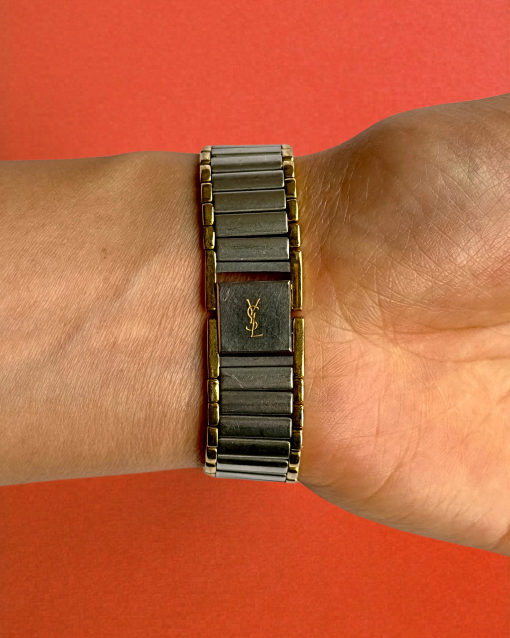 1980s YSL Two-tone Quartz Watch