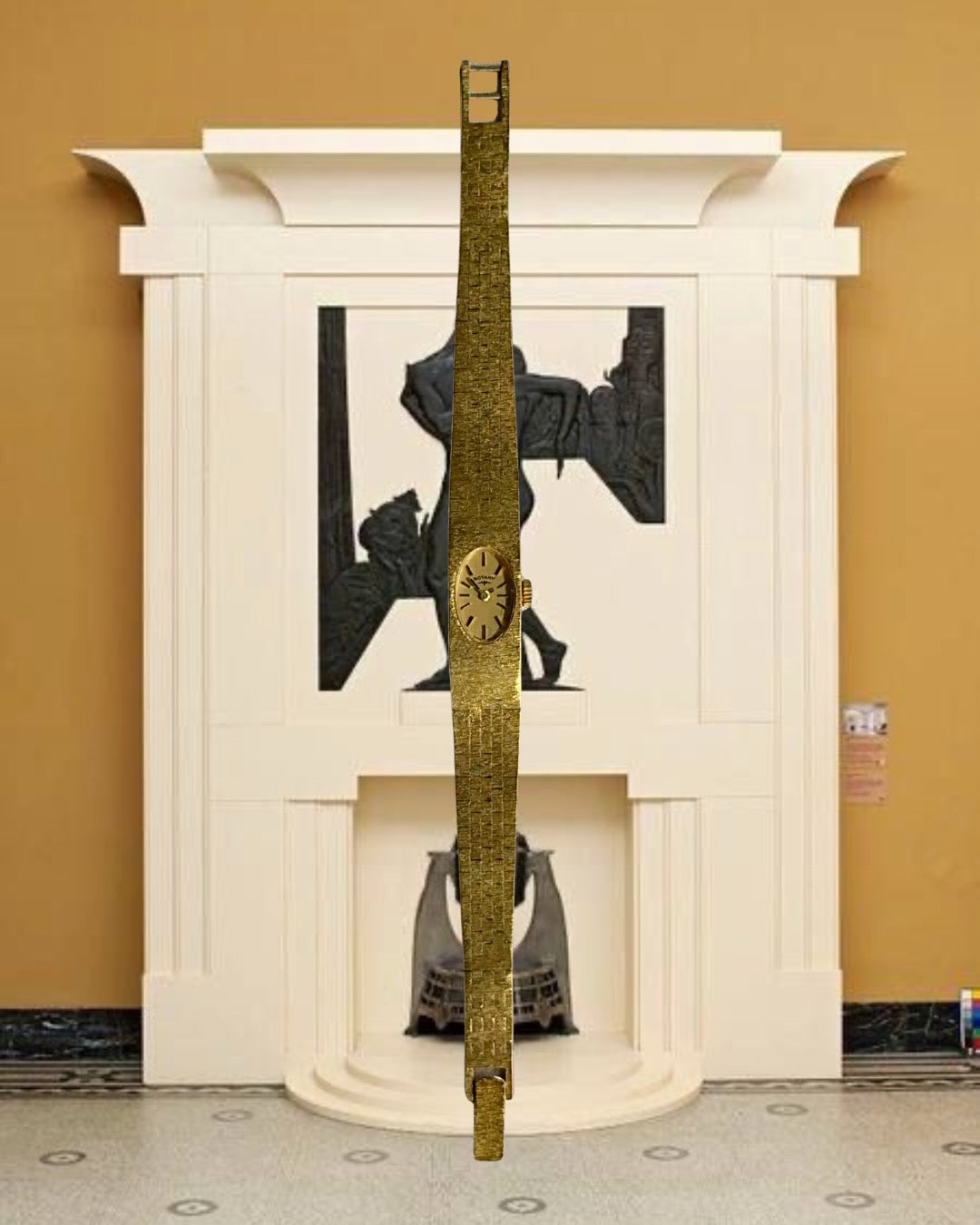 1970s Rotary Gold-Plated Mechanical Watch