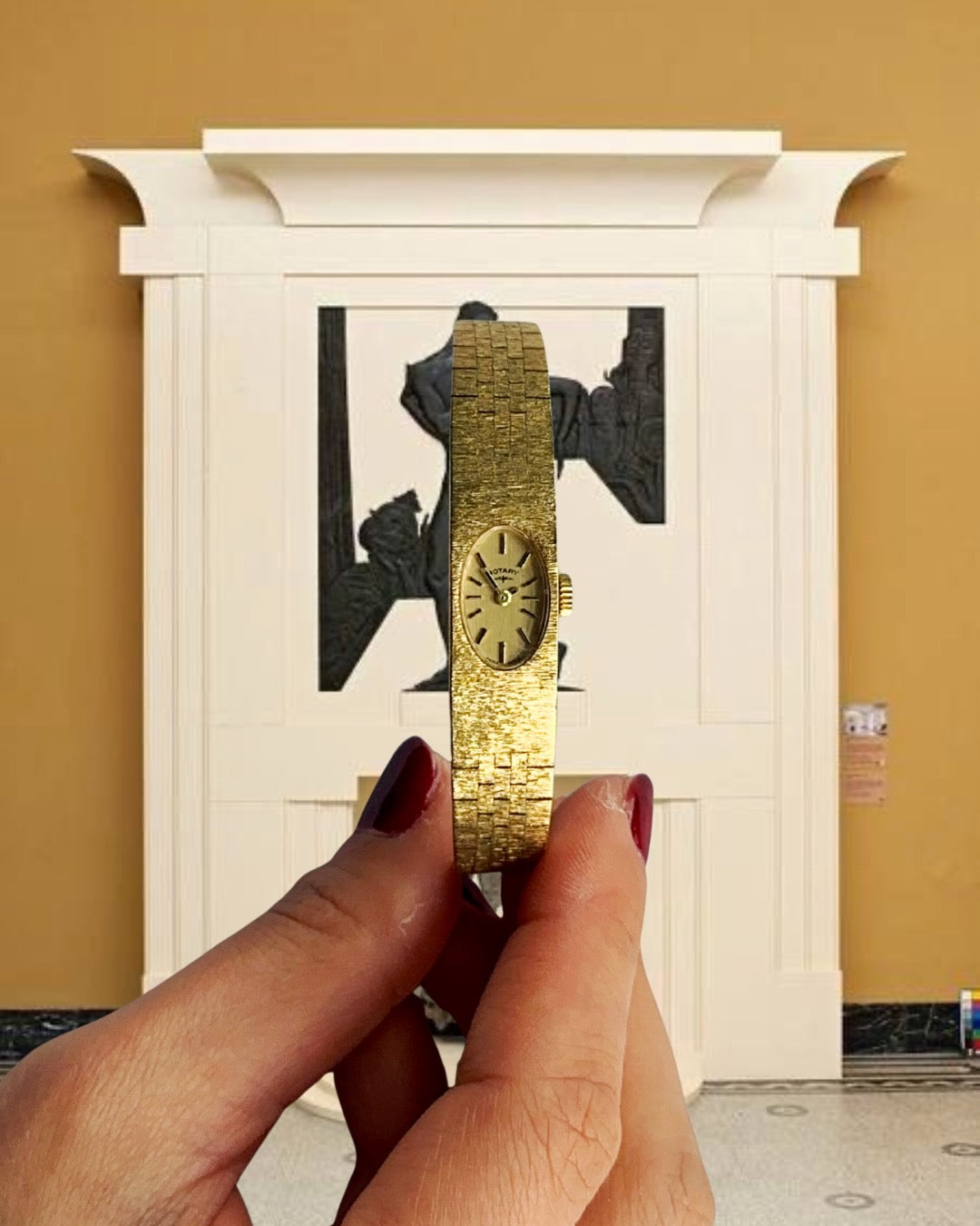 1970s Rotary Gold-Plated Mechanical Watch