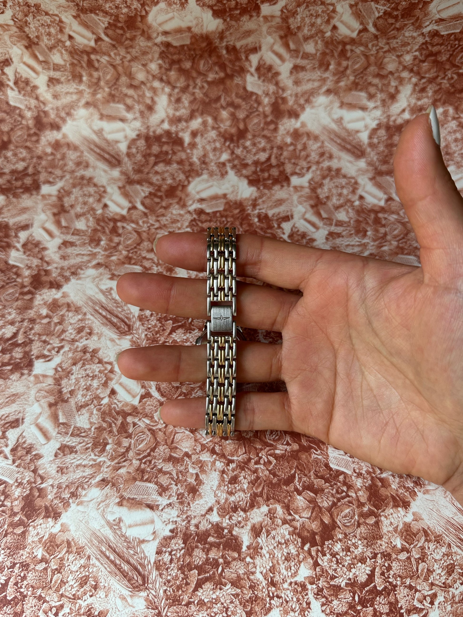 1980s Rotary two tone date window quartz watch