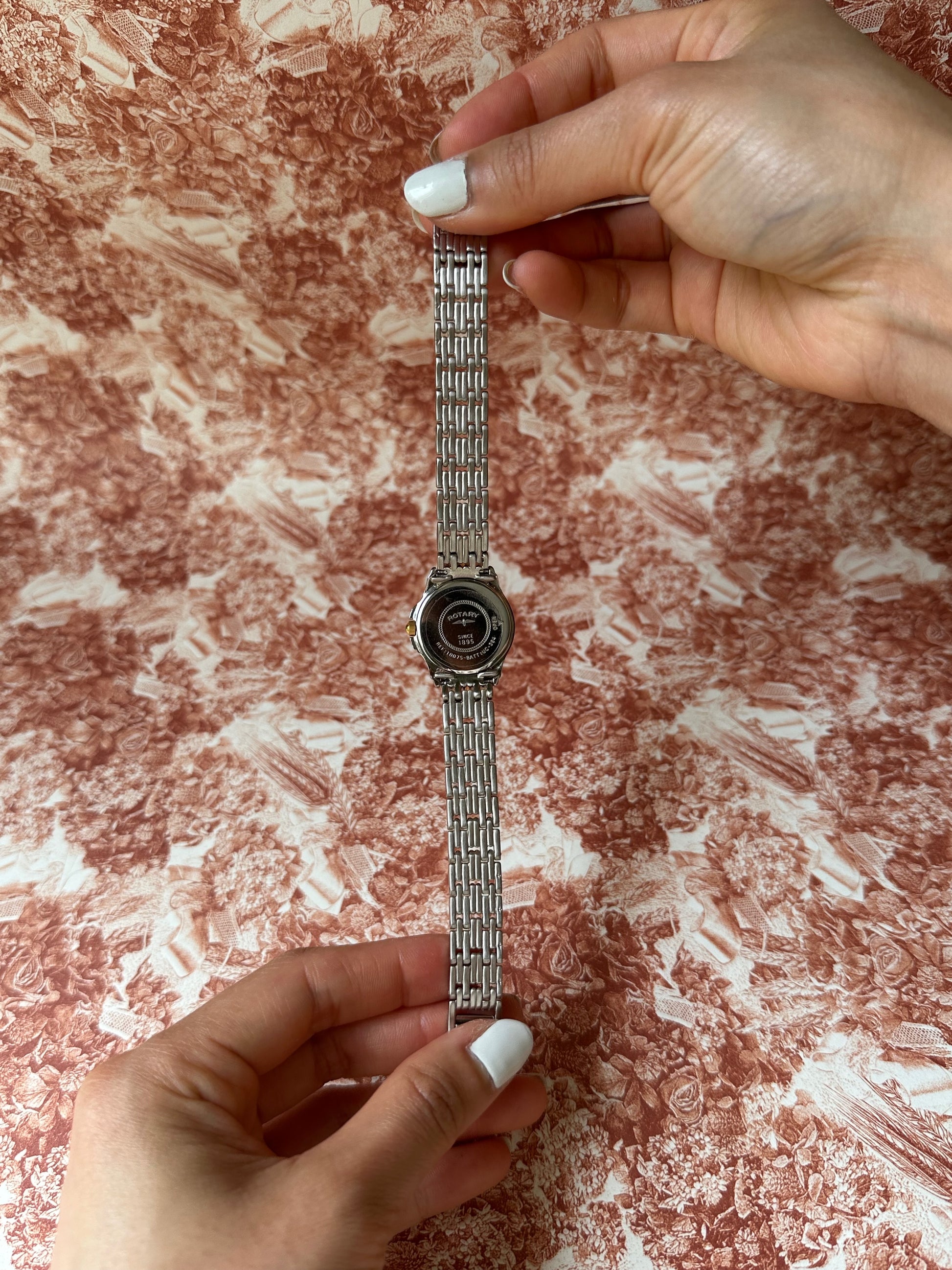 1980s Rotary two tone date window quartz watch