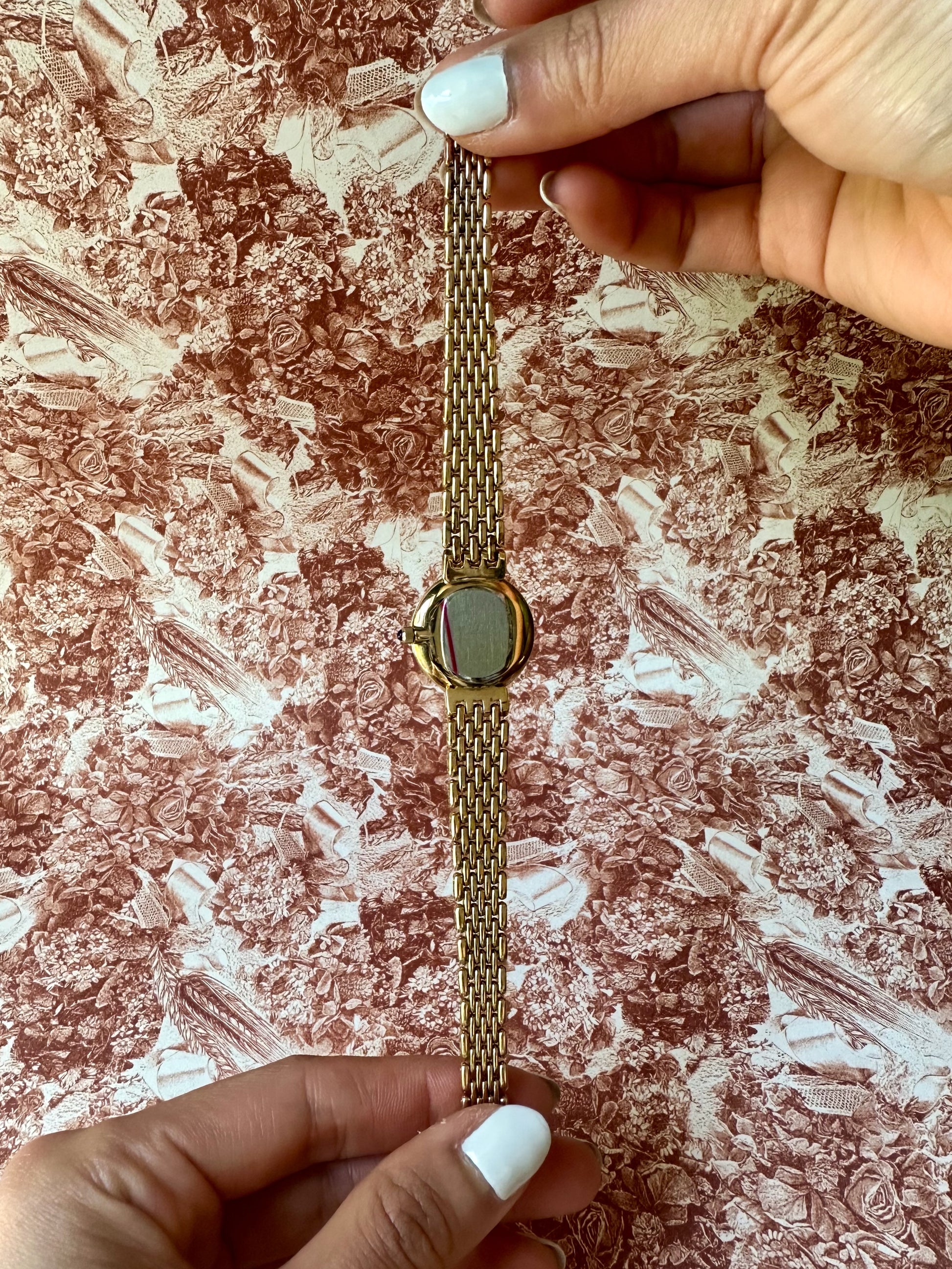 1980s Rotary gold-plated round quartz watch