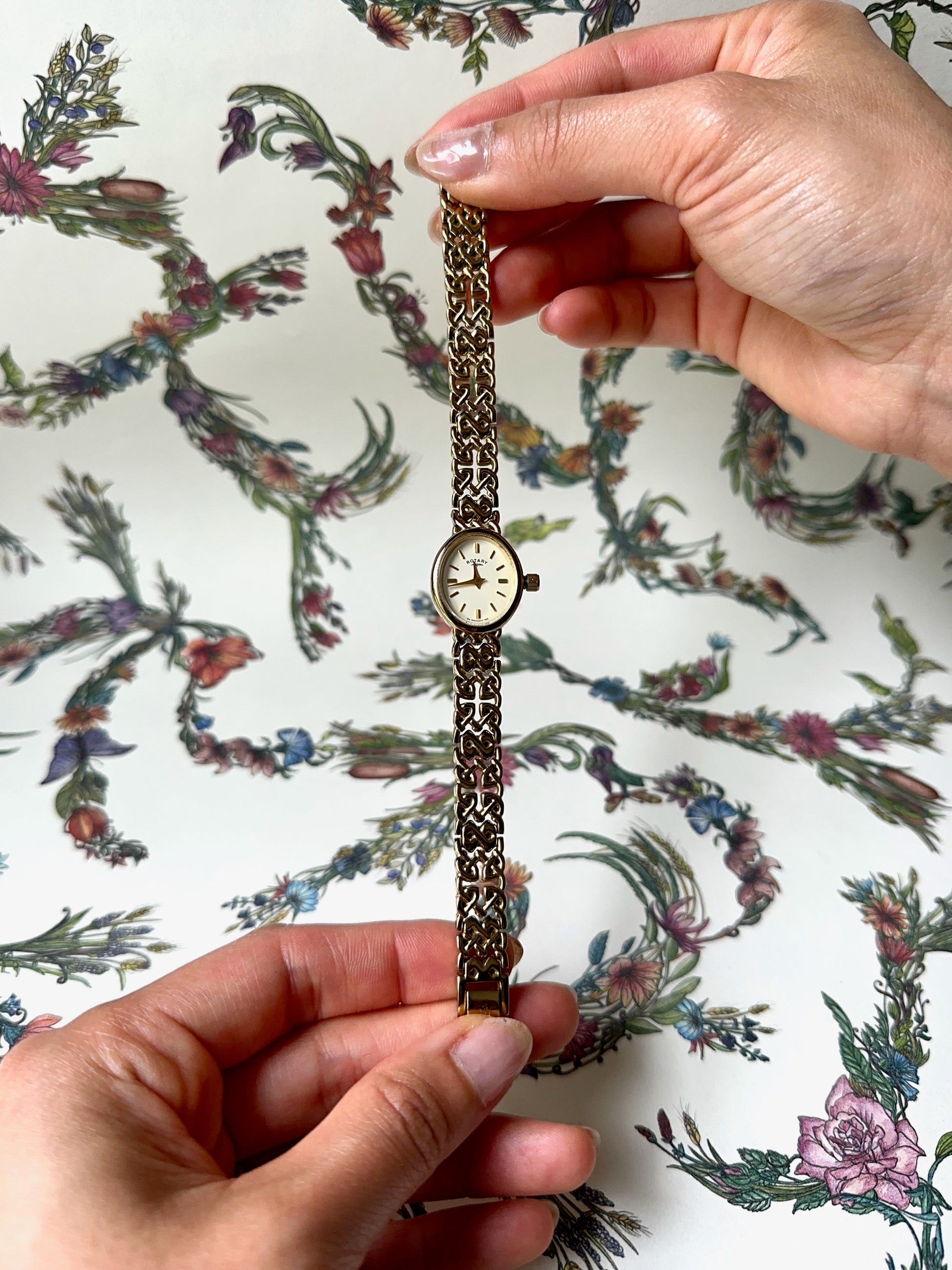 1980s Rotary Filigree Bracelet Quartz Watch