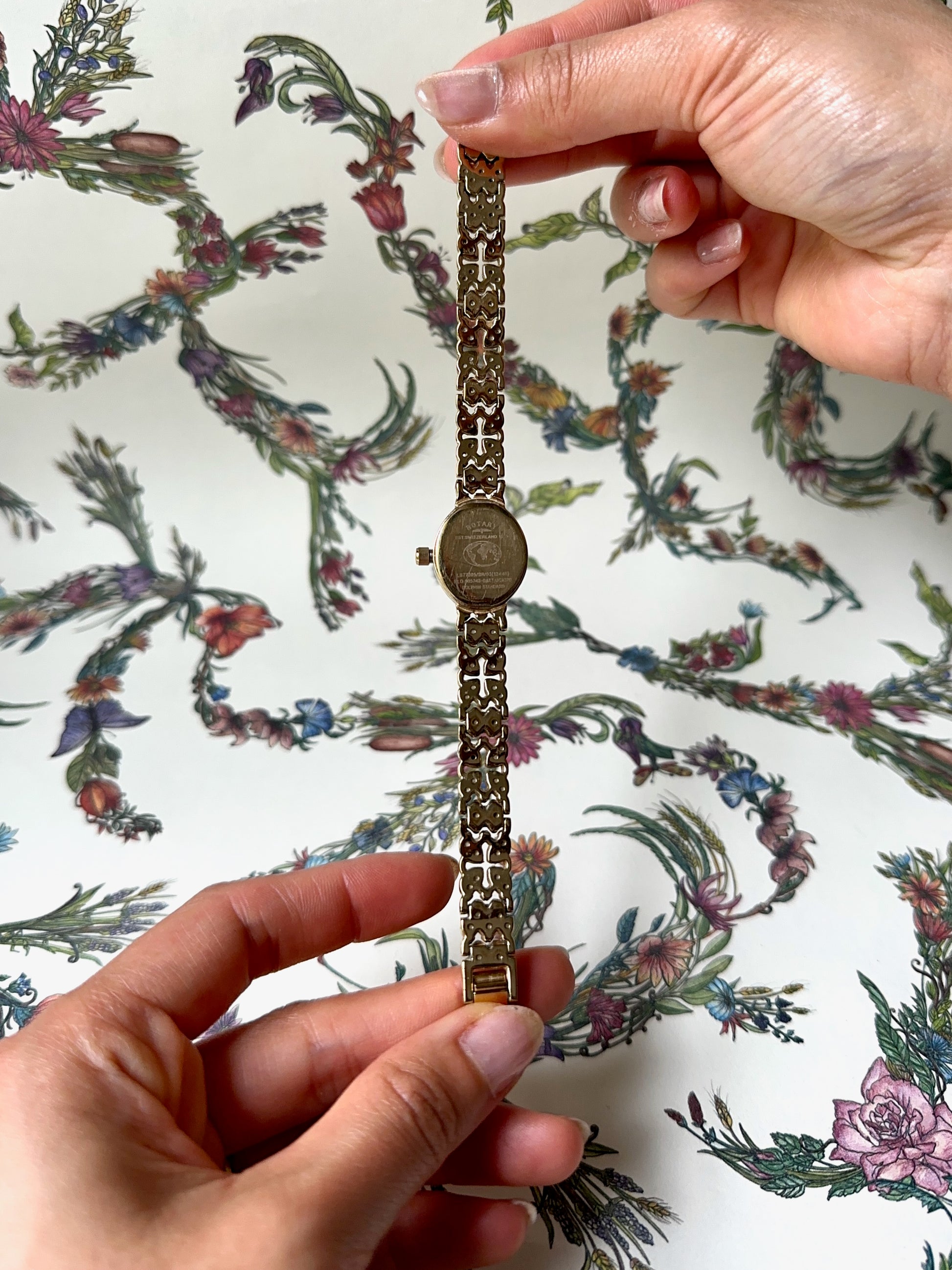 1980s Rotary Filigree Bracelet Quartz Watch