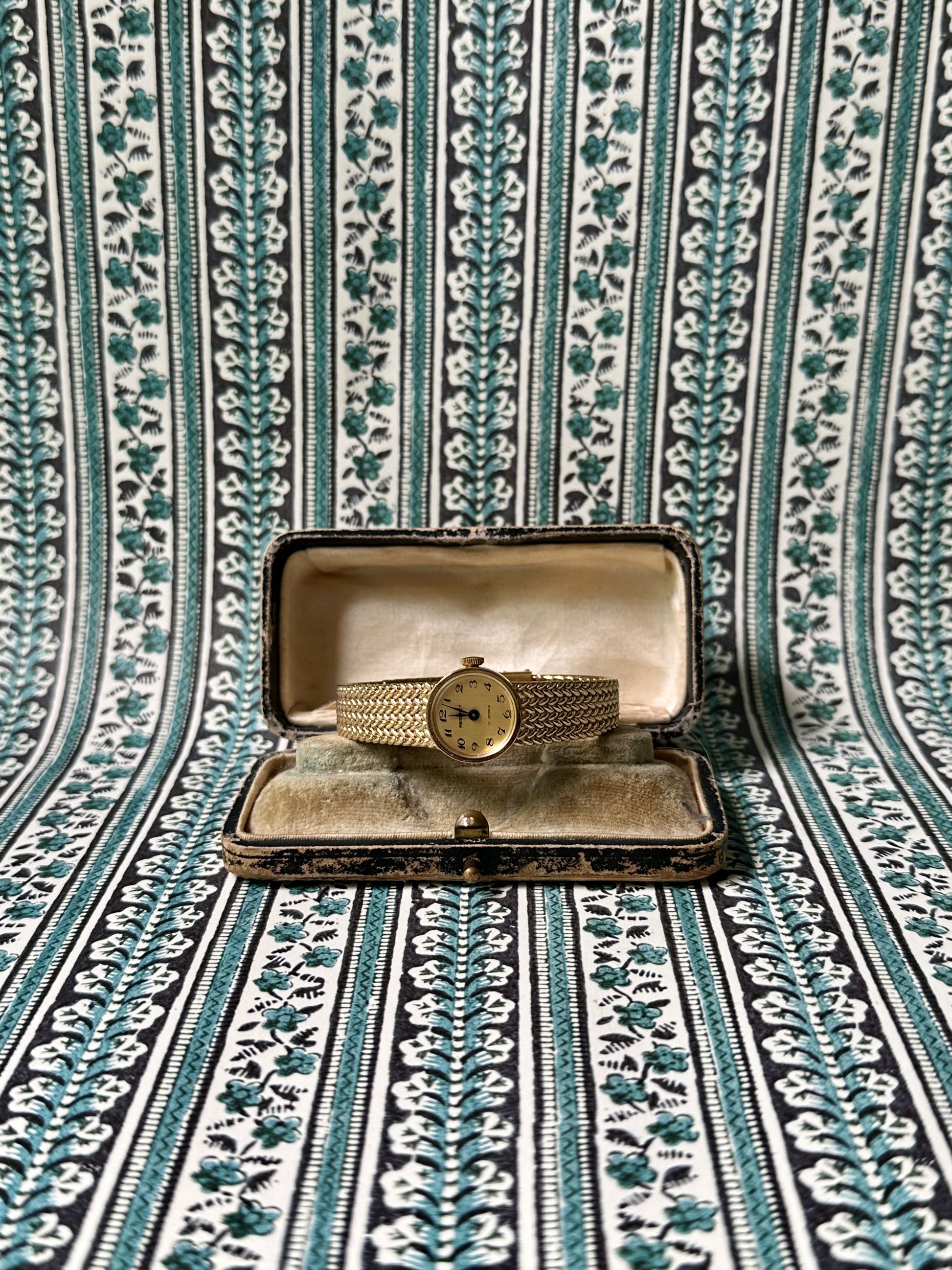 1970s Regency Braided Gold-Tone Mechanical Watch