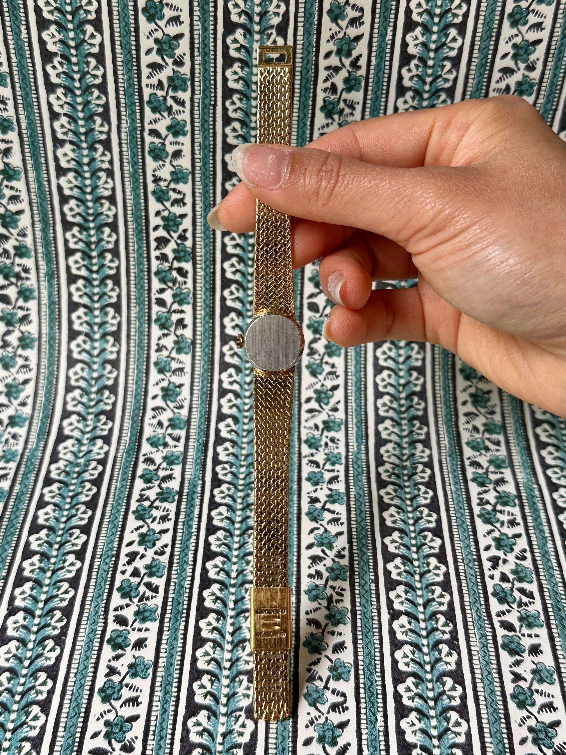 1970s Regency Braided Gold-Tone Mechanical Watch