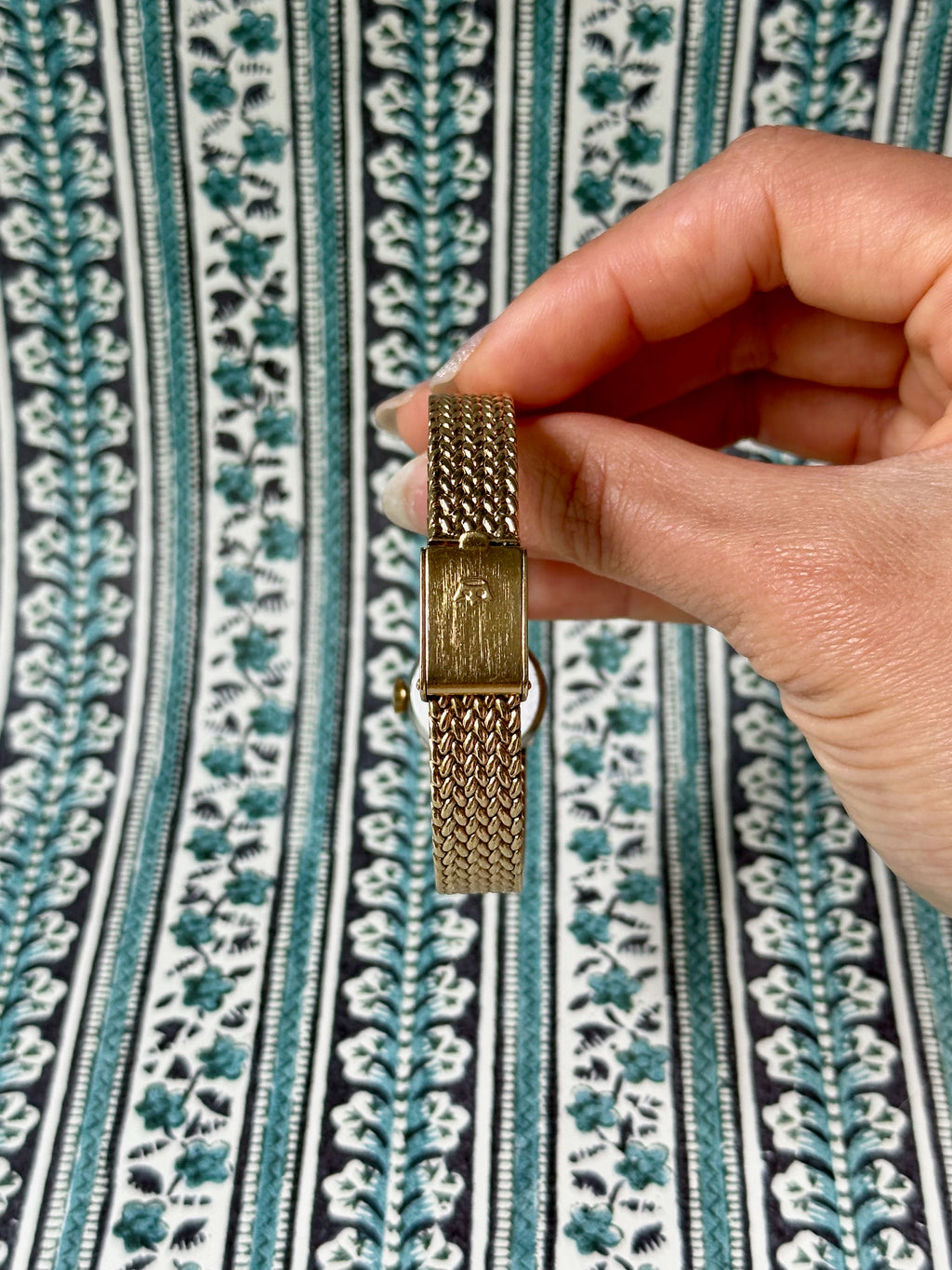 1970s Regency Braided Gold-Tone Mechanical Watch