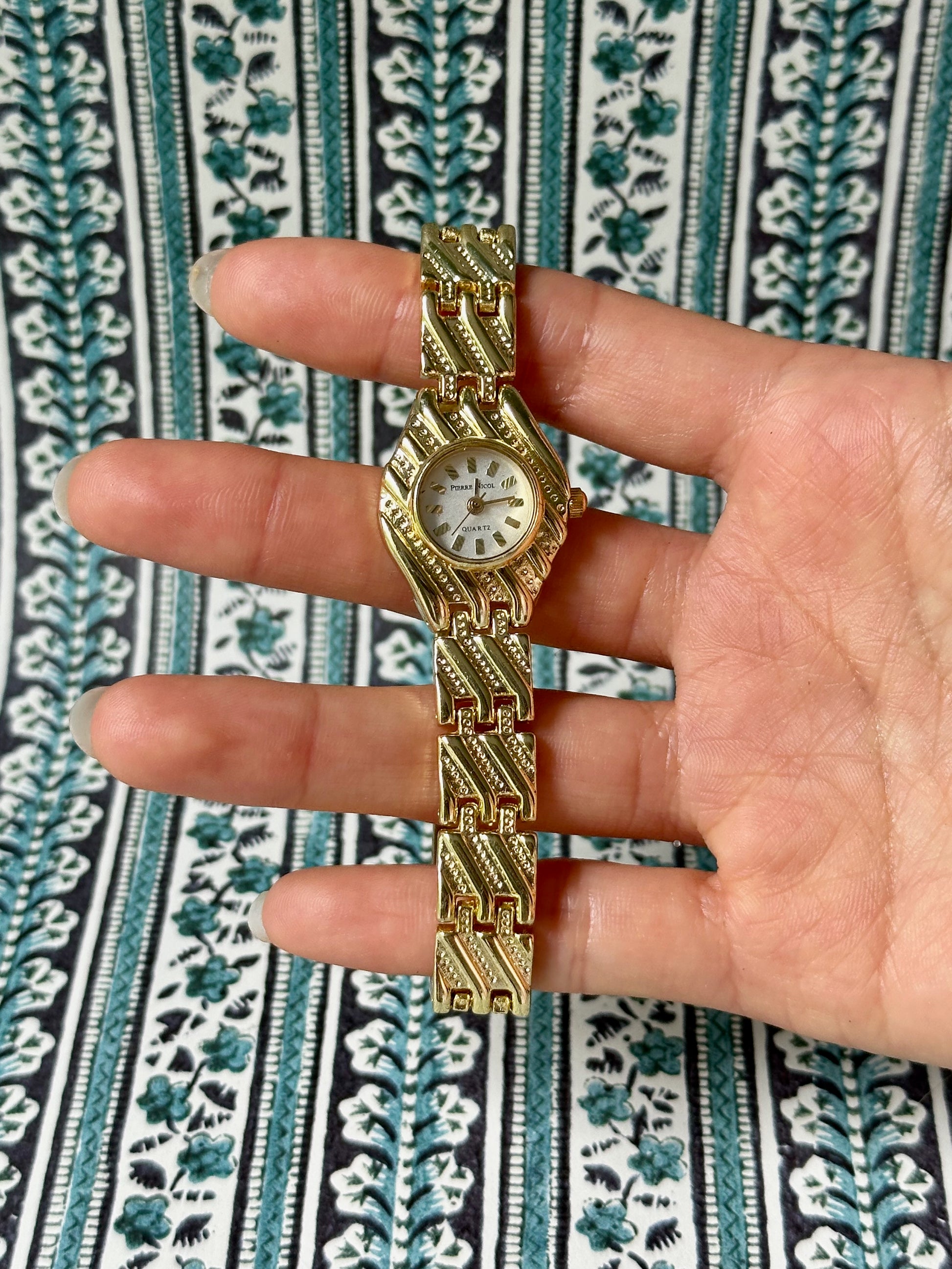 1980s Pierre Nicol Textured Quartz Watch