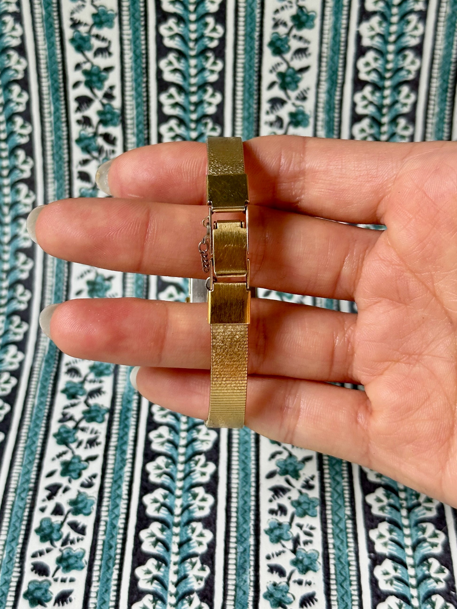 1980s Seiko Black Dial Gold-Tone Quartz Watch
